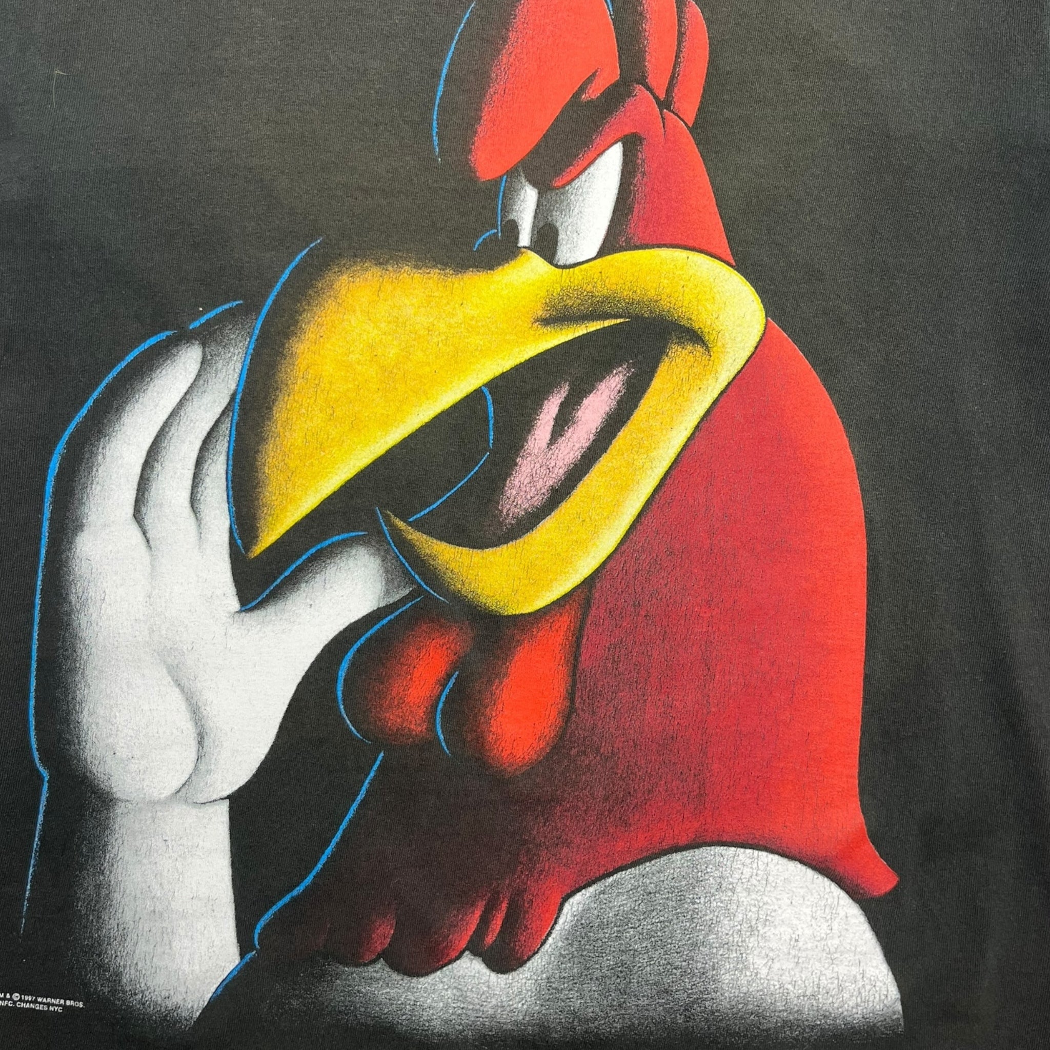 1997 Foghorn Leghorn Looney Tunes Blackout T-Shirt