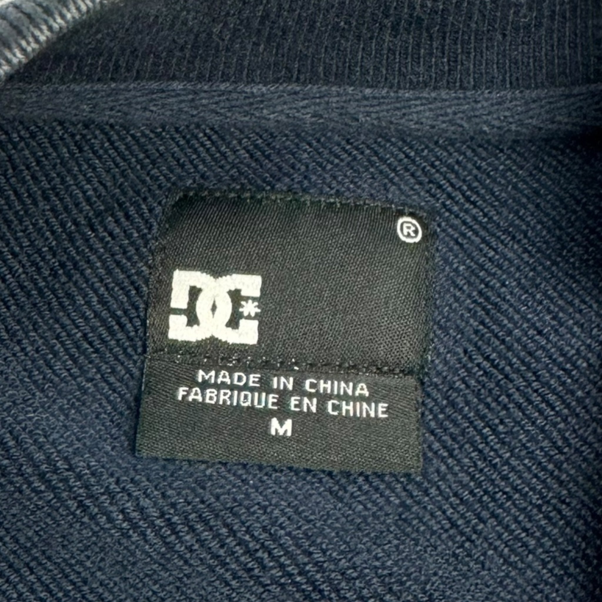 Y2K DC Shoes Co Zip Up Sweater