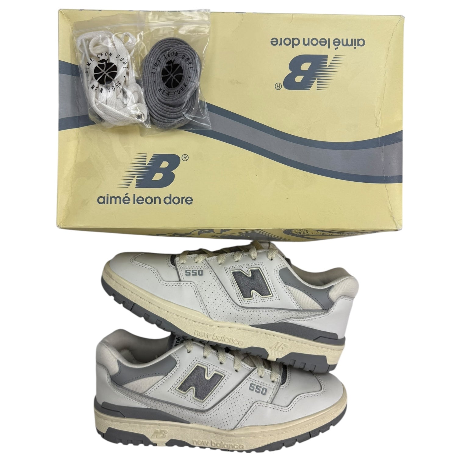 New Balance x Aime Leon Dore 550 White Grey (Used)