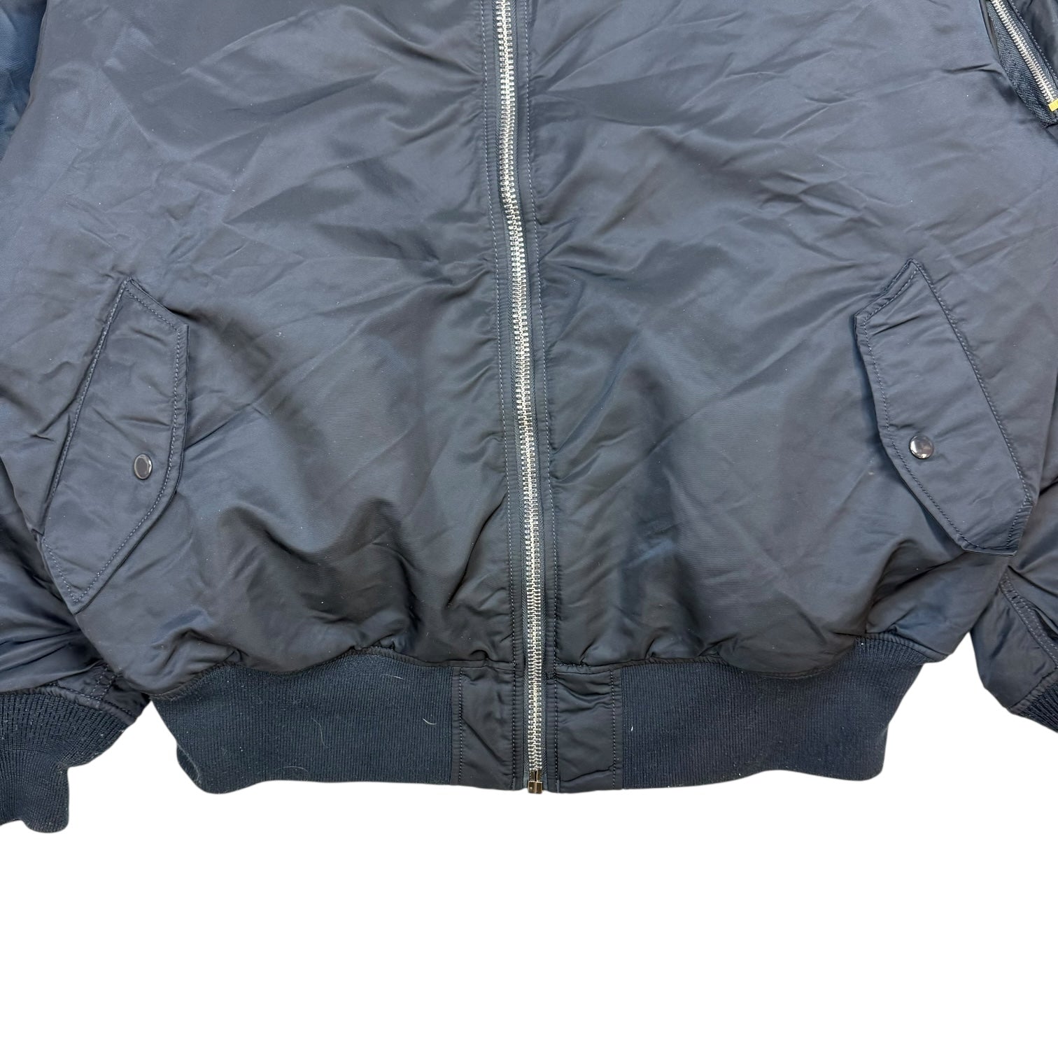Vintage Alpha Industries Bomber Jacket Navy Blue