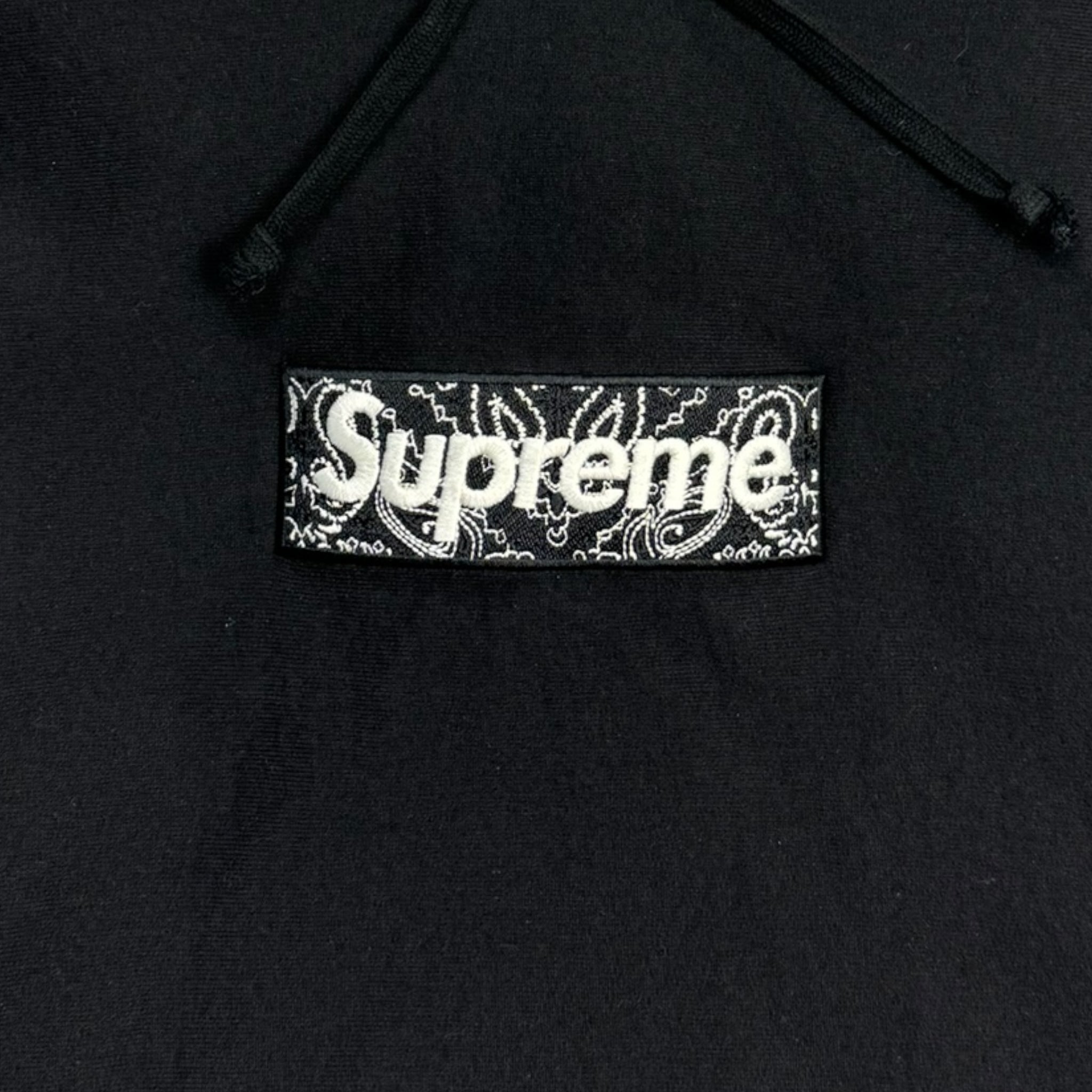 Supreme Bandana Box Logo Hooded Sweatshirt Black