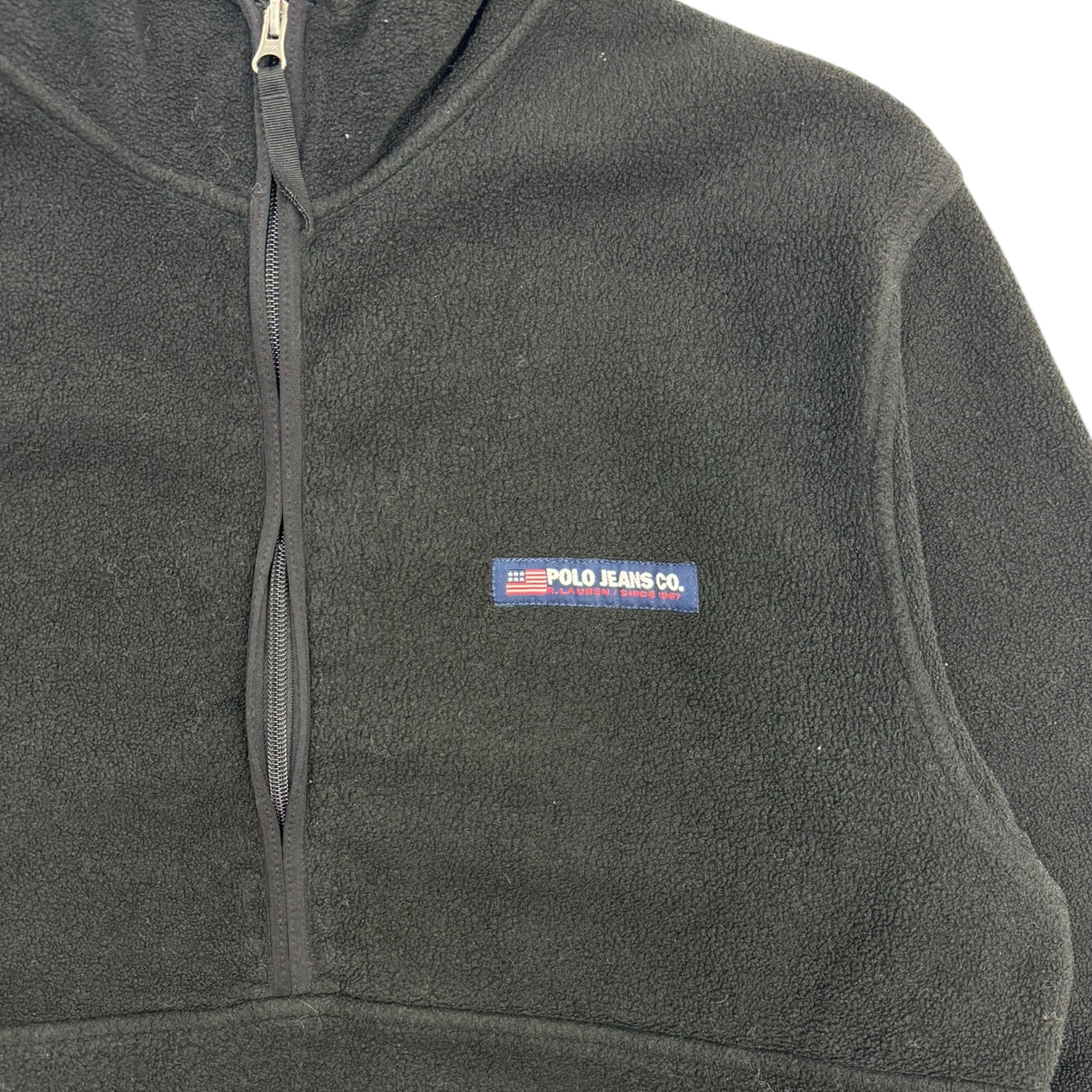Vintage Polo Sport Ralph Lauren 1/2 Zip Fleece Black