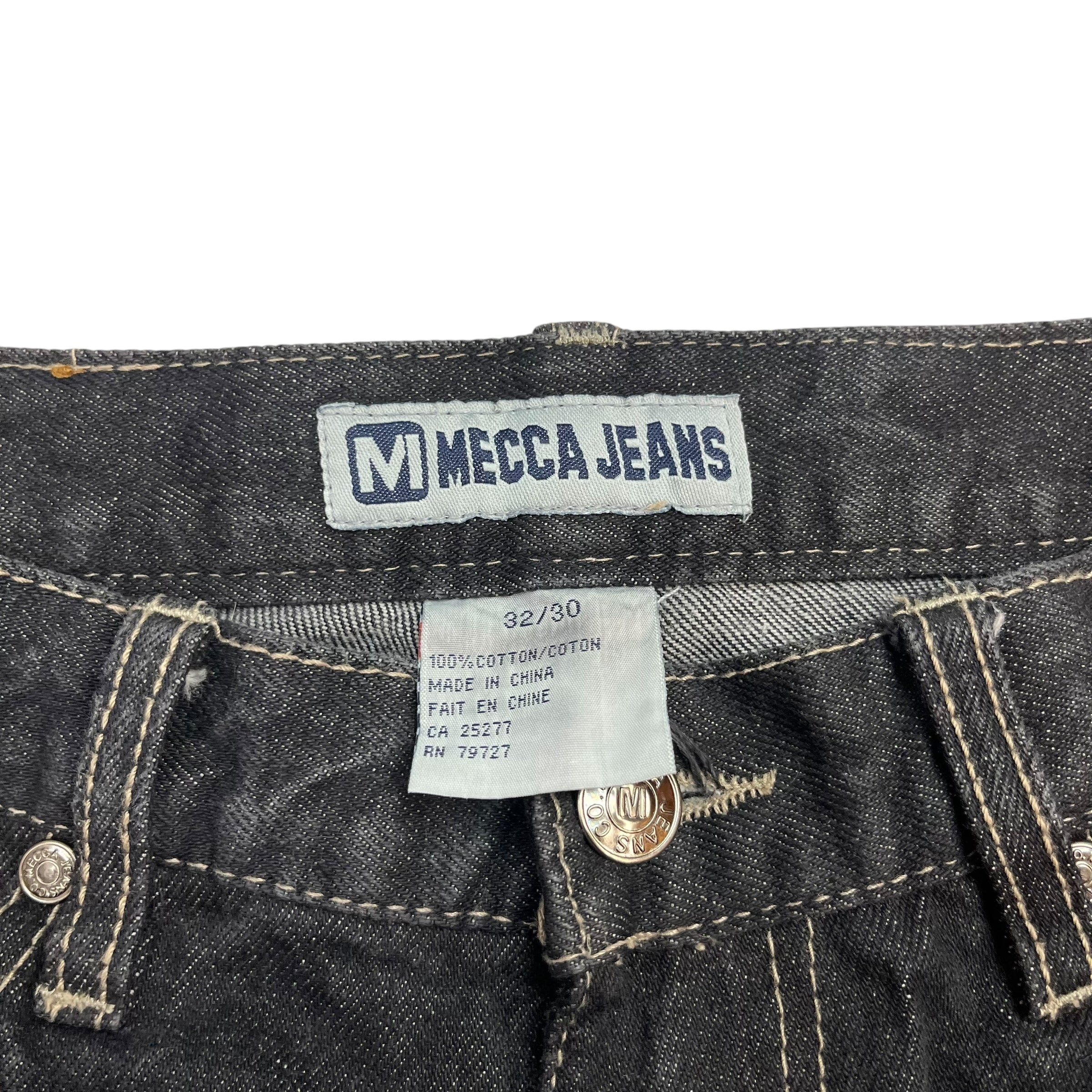 Y2K Mecca Denim Pants Black