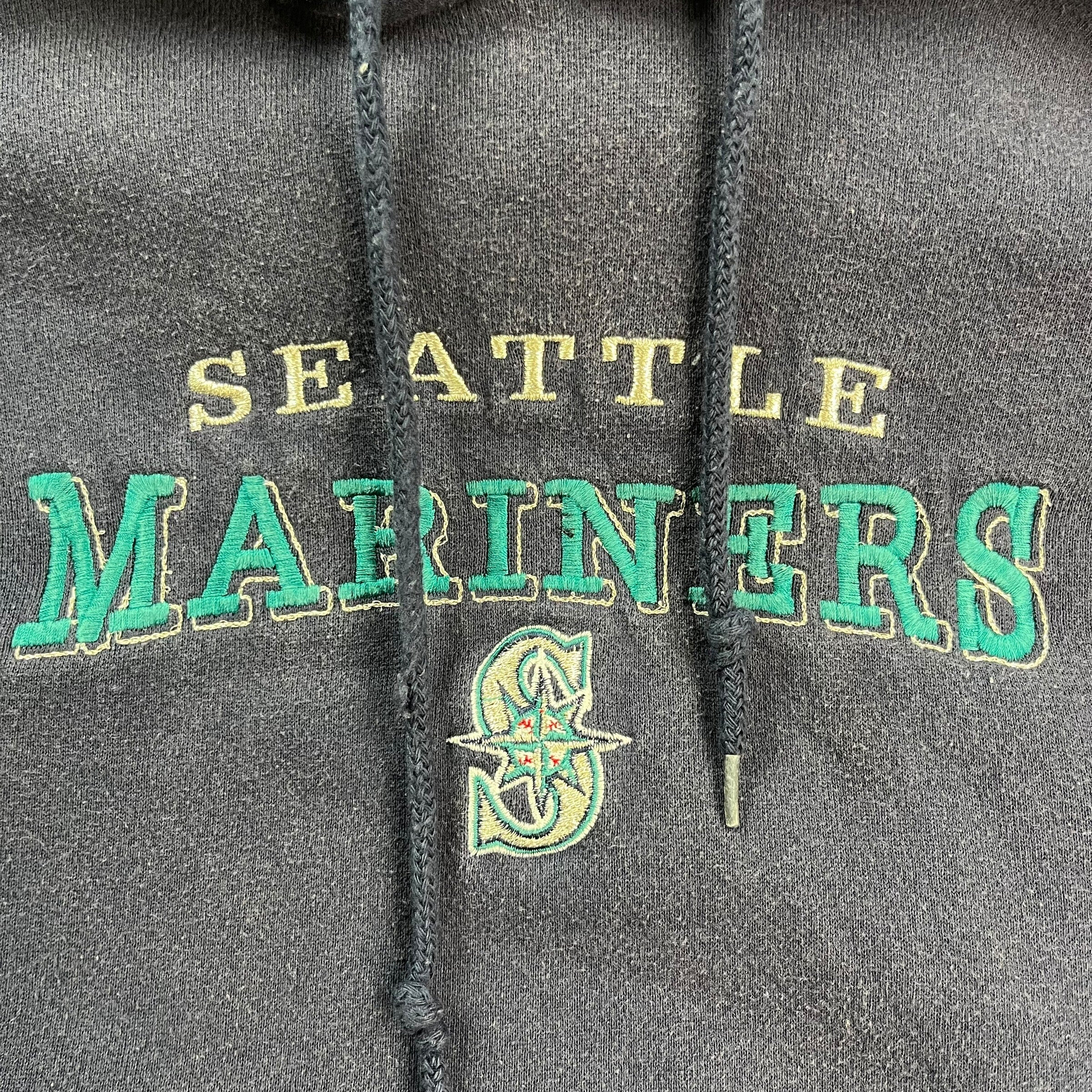 Vintage Seattle Mariners Hoodie Navy Blue