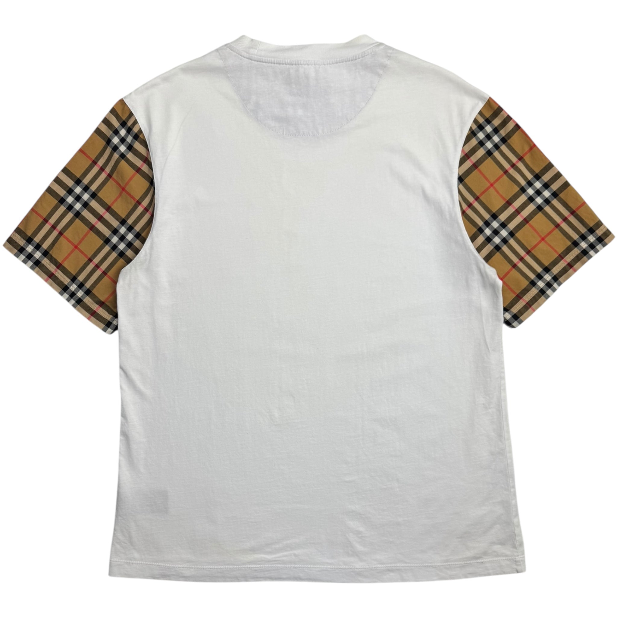 Burberry Stretch Check Sleeves T-Shirt