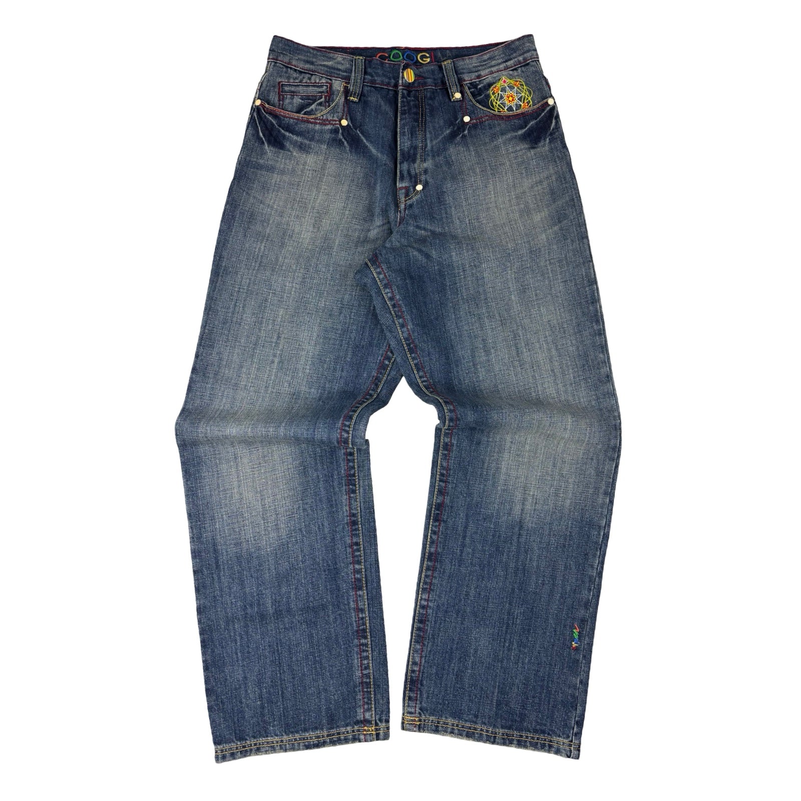 Vintage Y2K Coogi Spell-out Embroidered Denim Bottoms