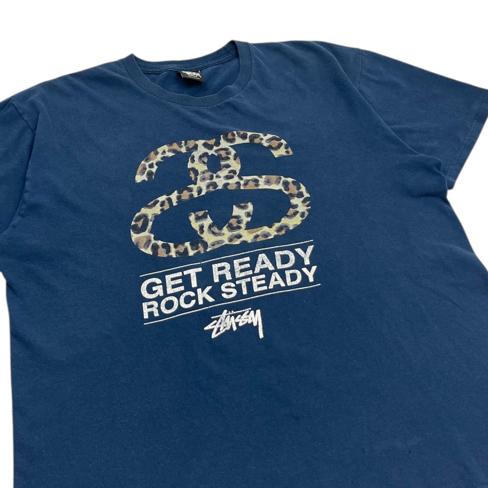 Stussy SS Leopard T-Shirt Navy
