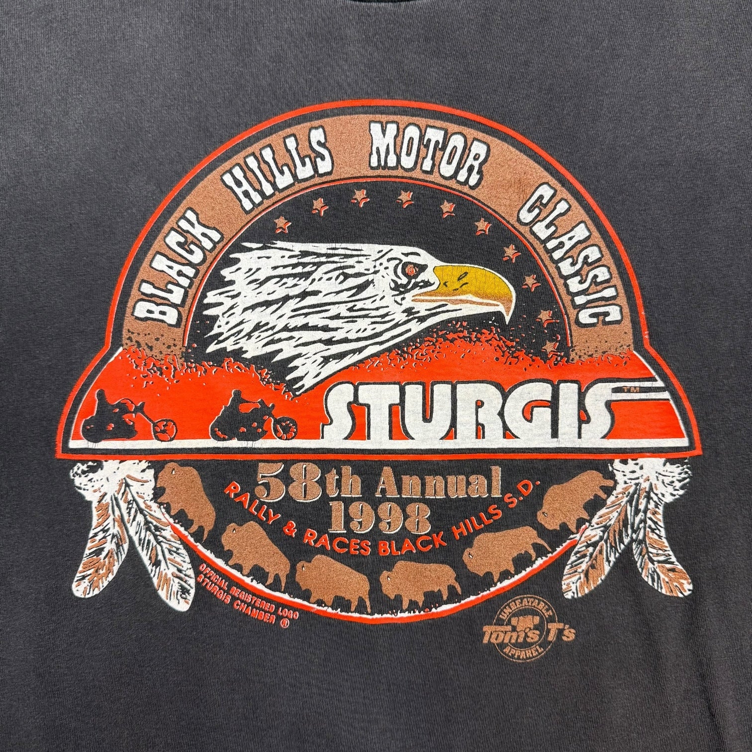 1998 Sturgis Motorcycle Rally Tee Black