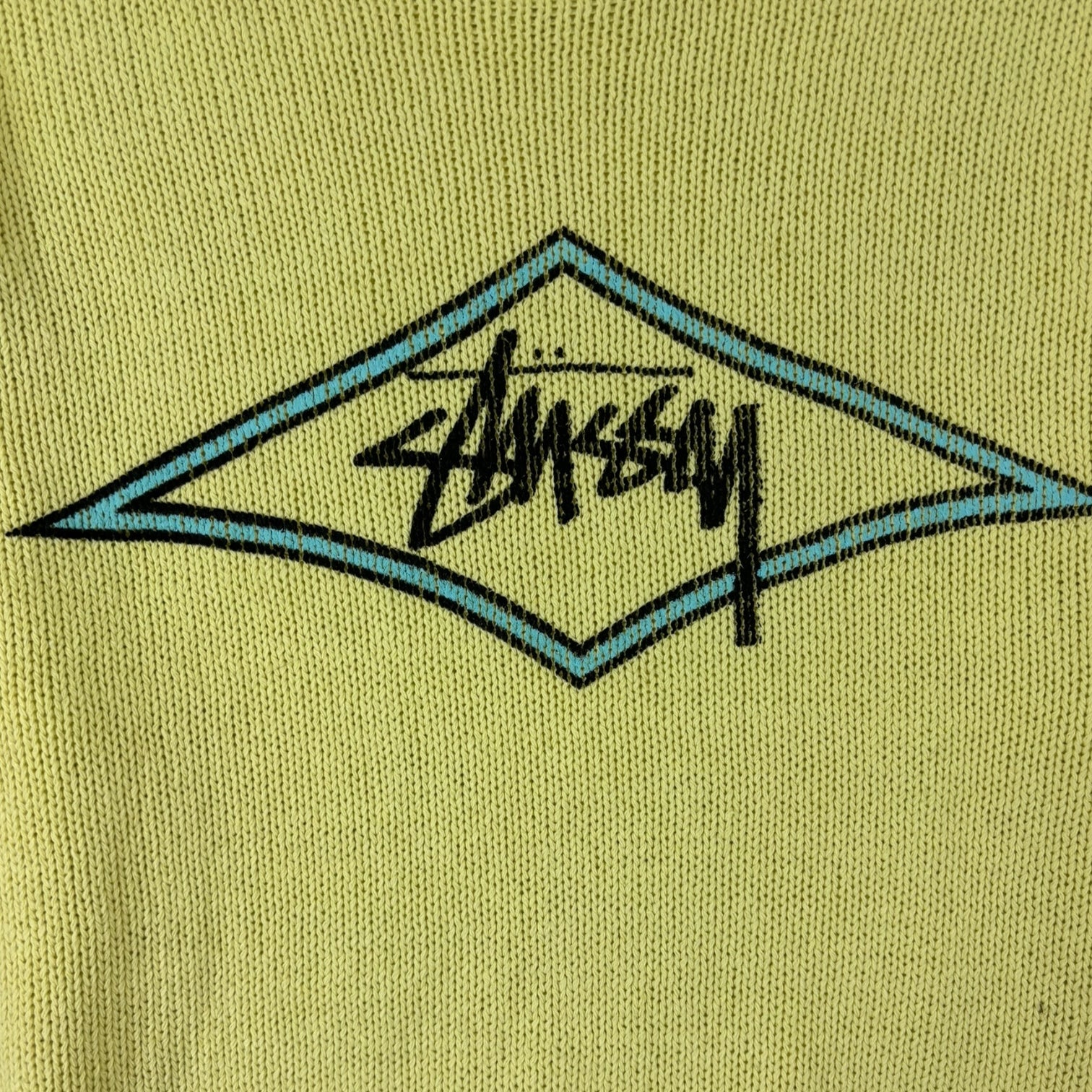 Stussy Surf Team Knit Sweater Faded Lime