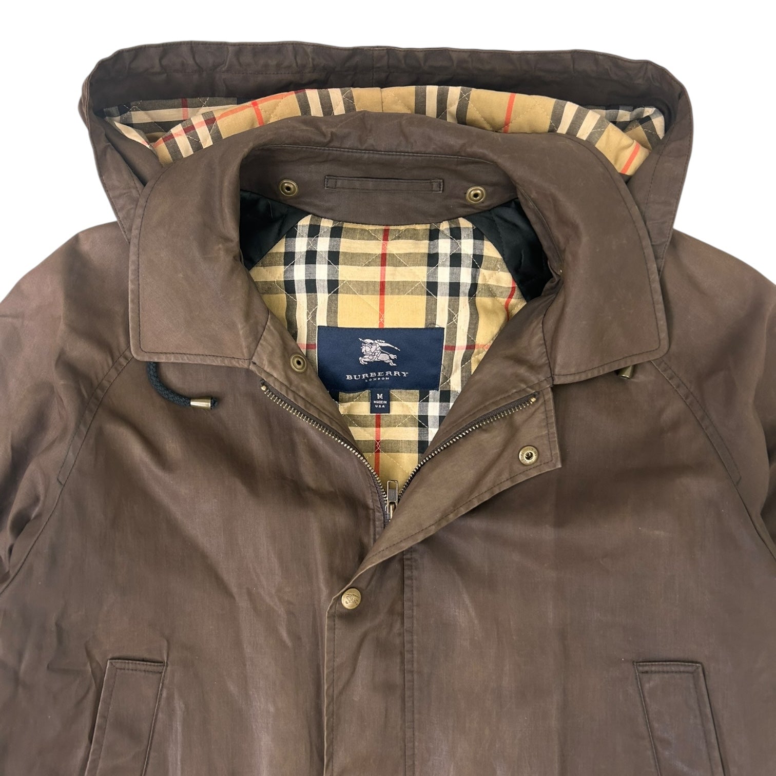 Vintage Burberry Parka Jacket Brown