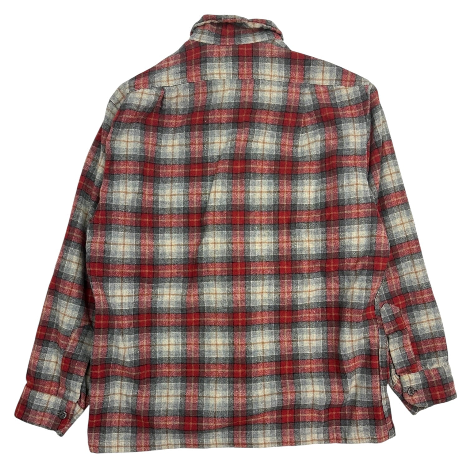 Vintage Pendleton Checkered Wool Flannel Red
