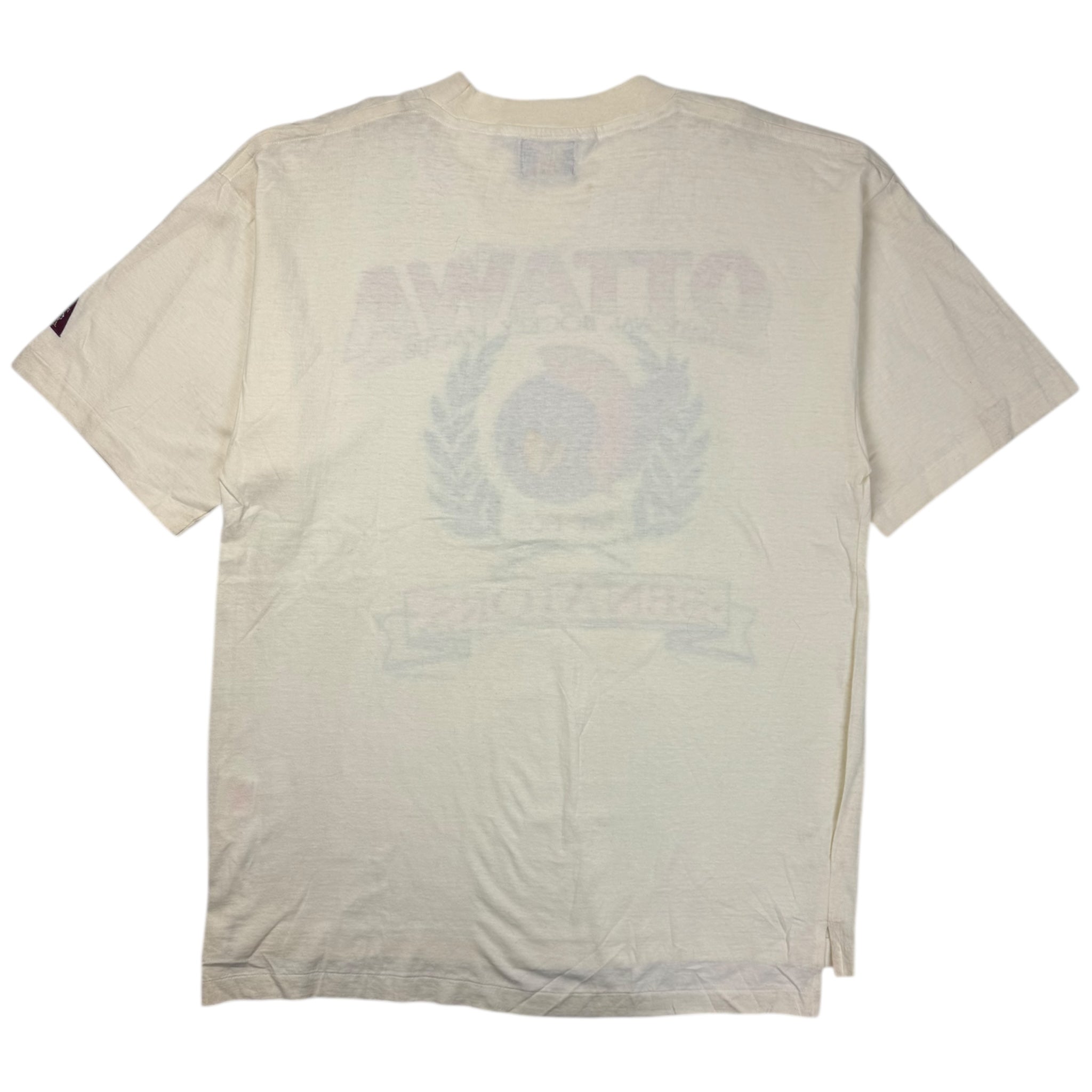 1992 Ottawa Senators Crest Logo T-Shirt