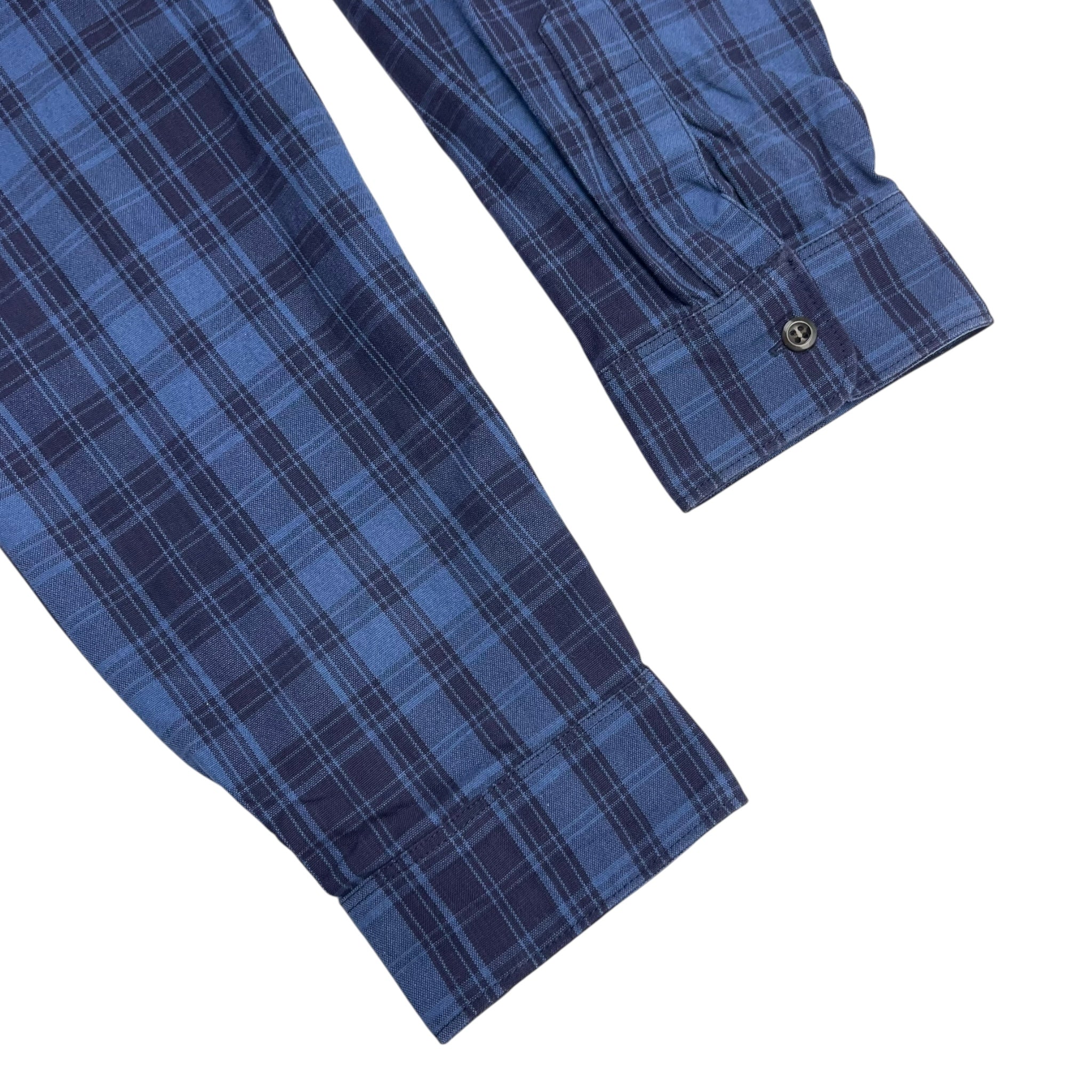 A.P.C Blue Plaid Button Up Shirt