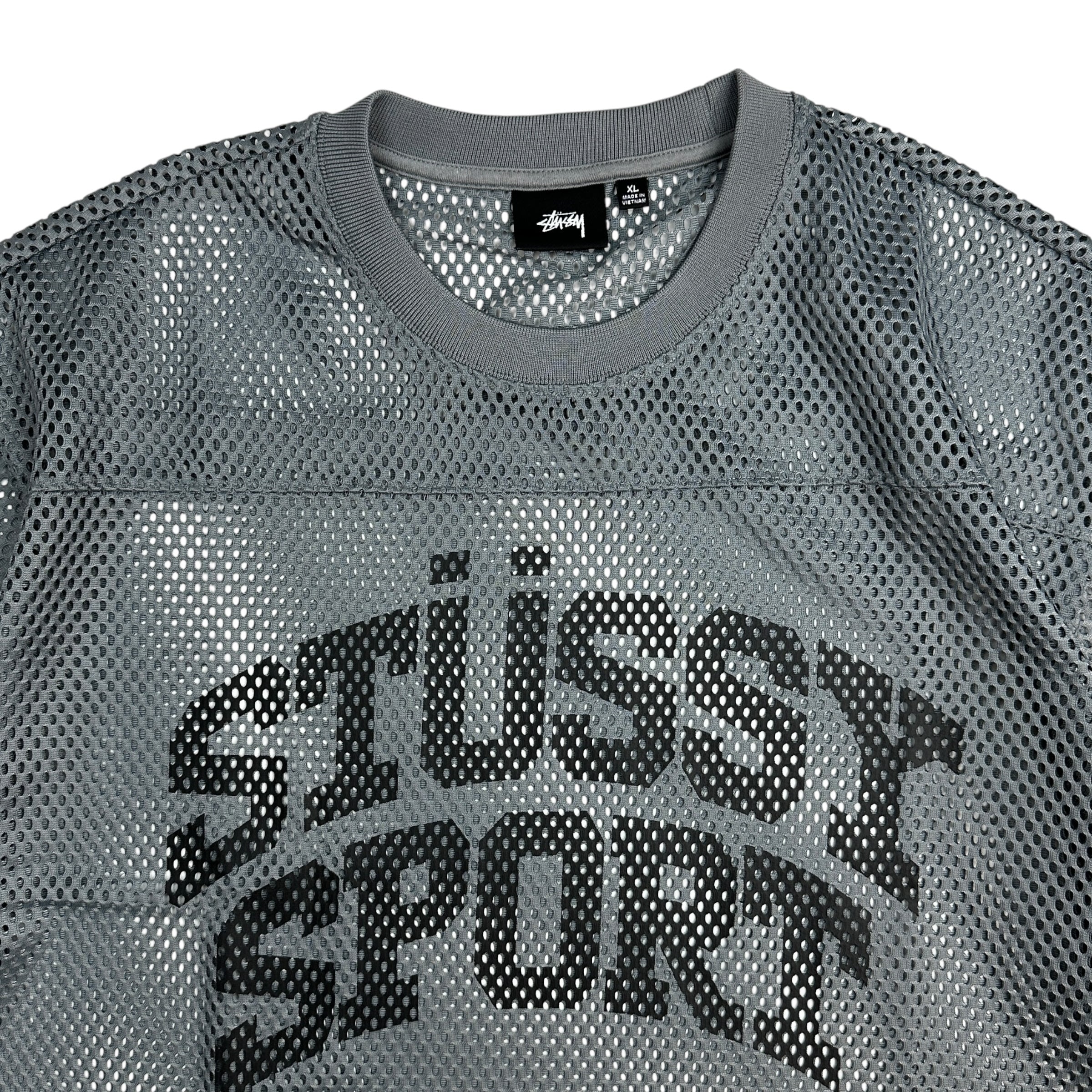 Stussy Sports Mesh Jersey Grey