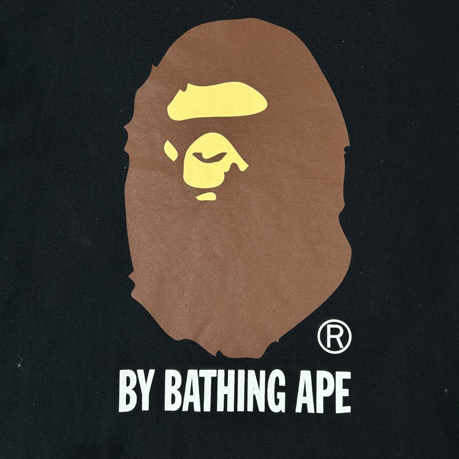 Bape Big Logo Ape Head Black