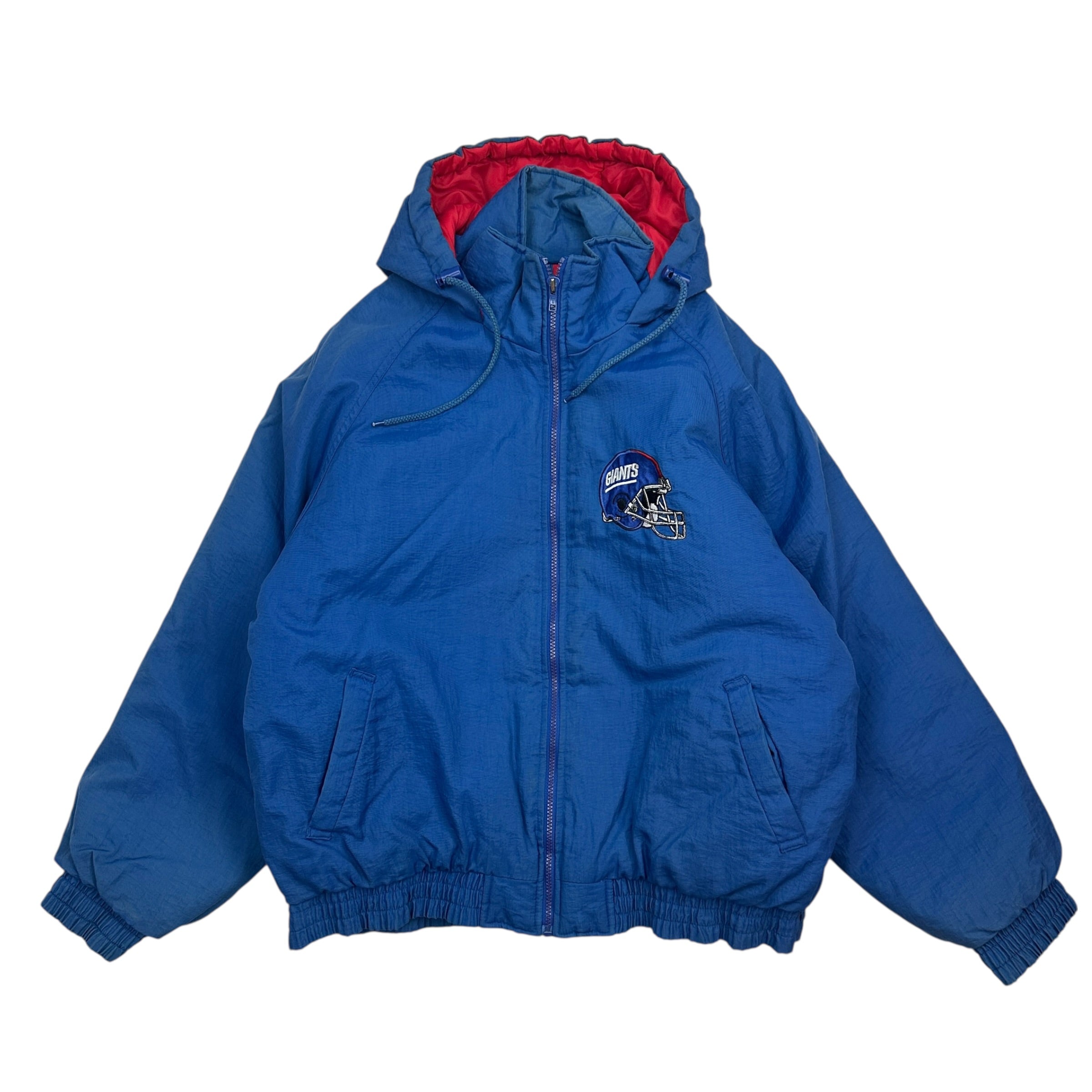 Vintage Game Day New York Giants Helmet Jacket Blue