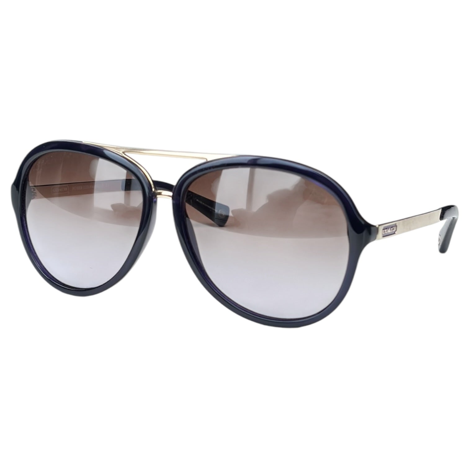 (W) Coach Aviator Style Sunglasses Black