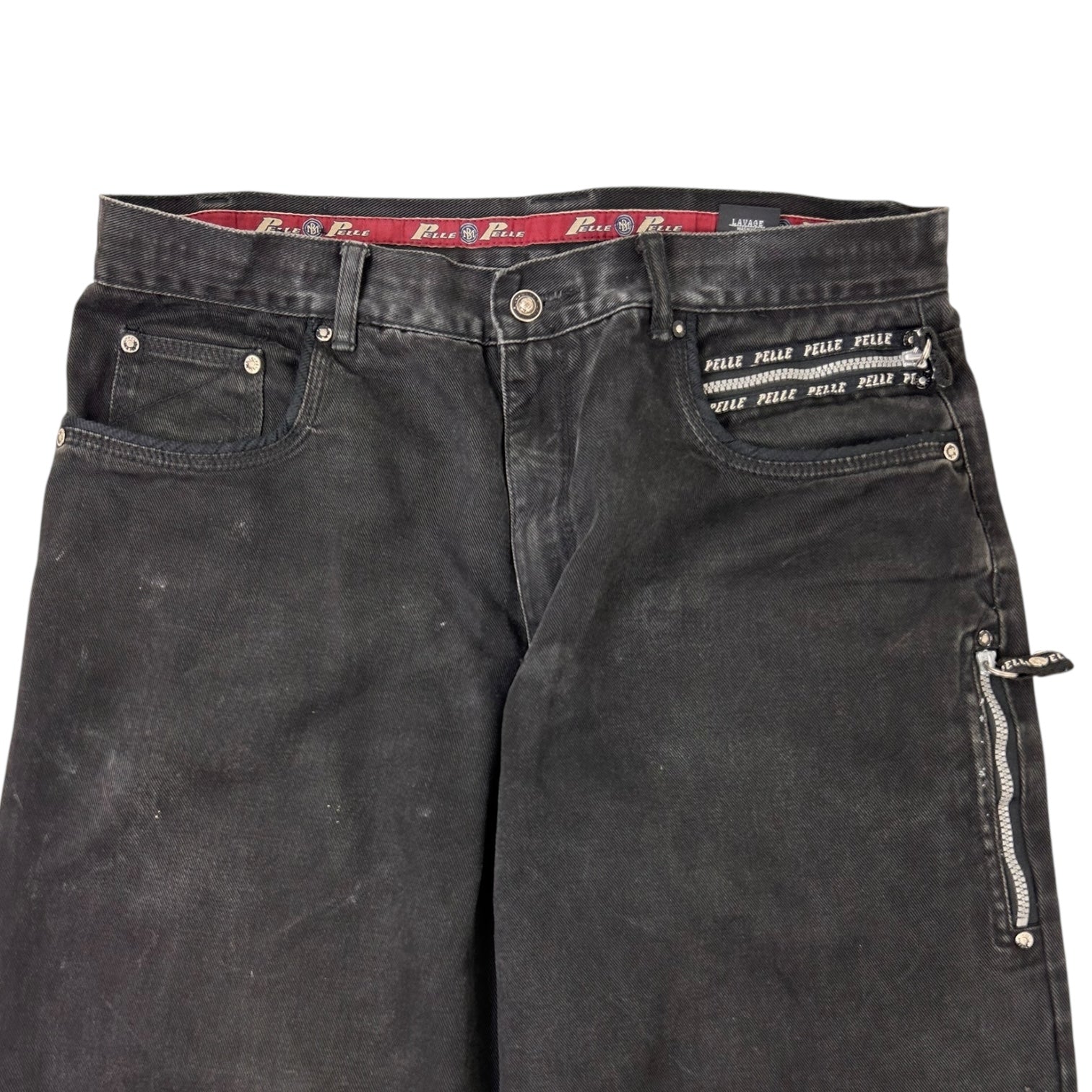 Vintage Y2K Pelle Pelle Denim Jeans Black