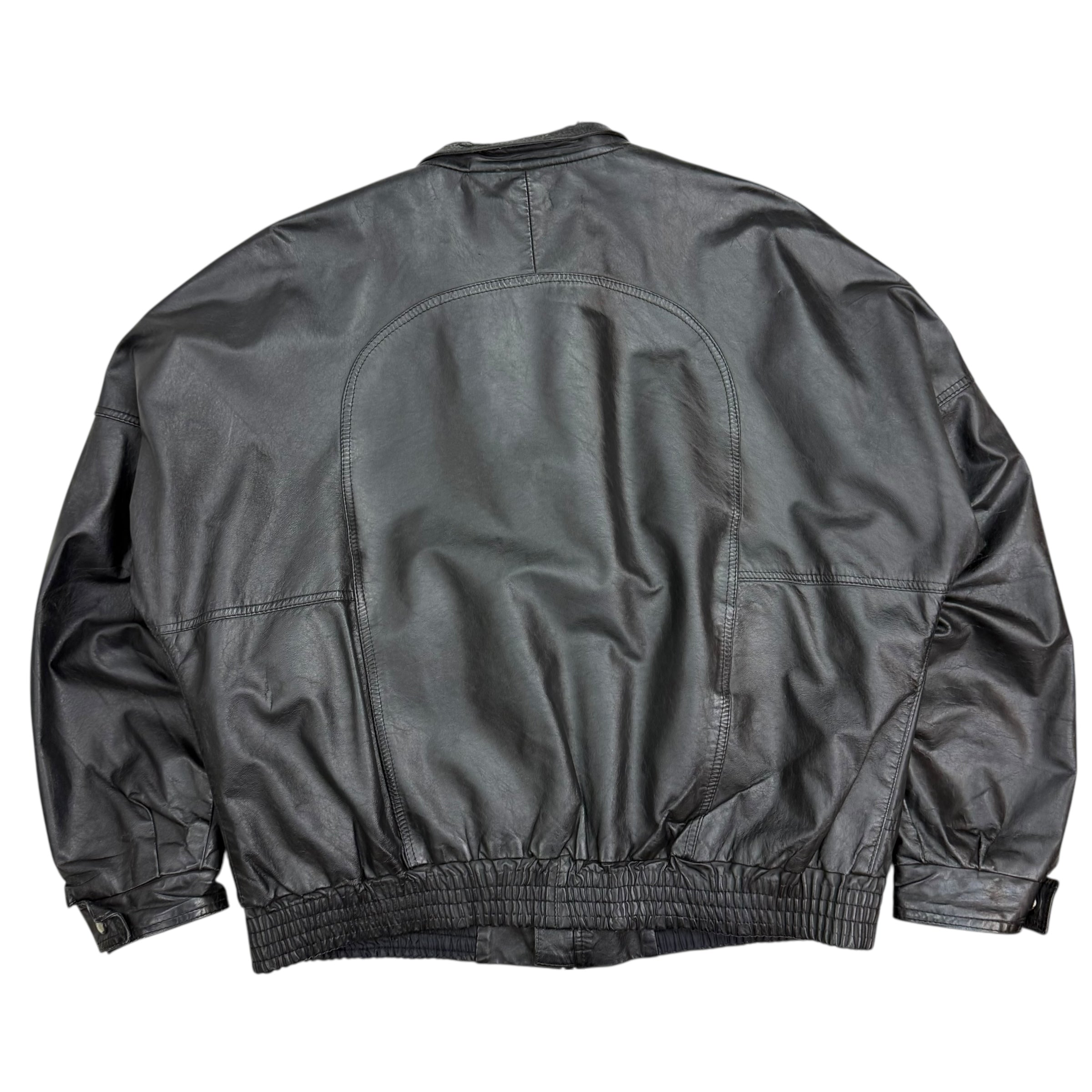 Vintage Sears Leather Jacket Black