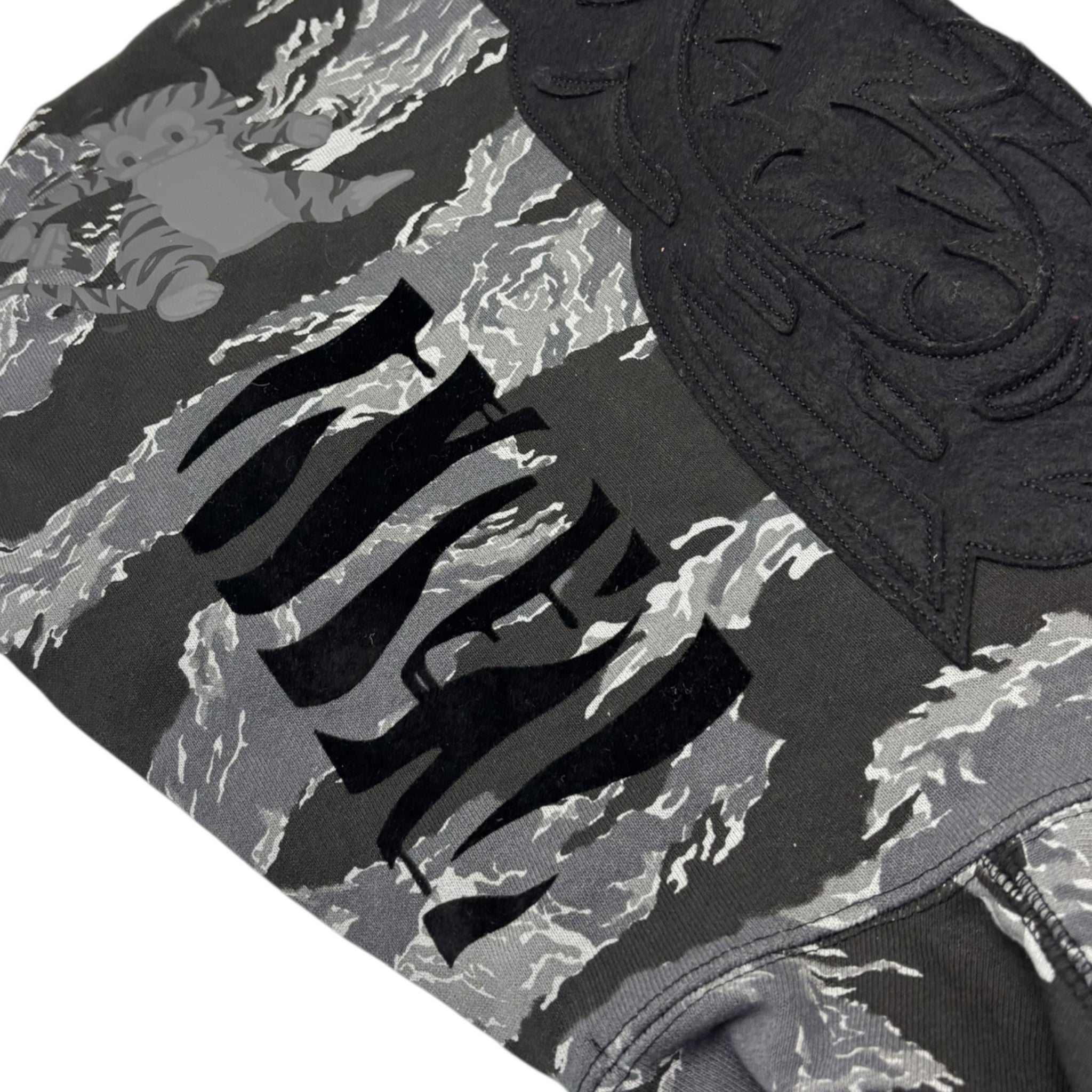 BAPE Tiger Camo Tiger Full Zip Hoodie Black