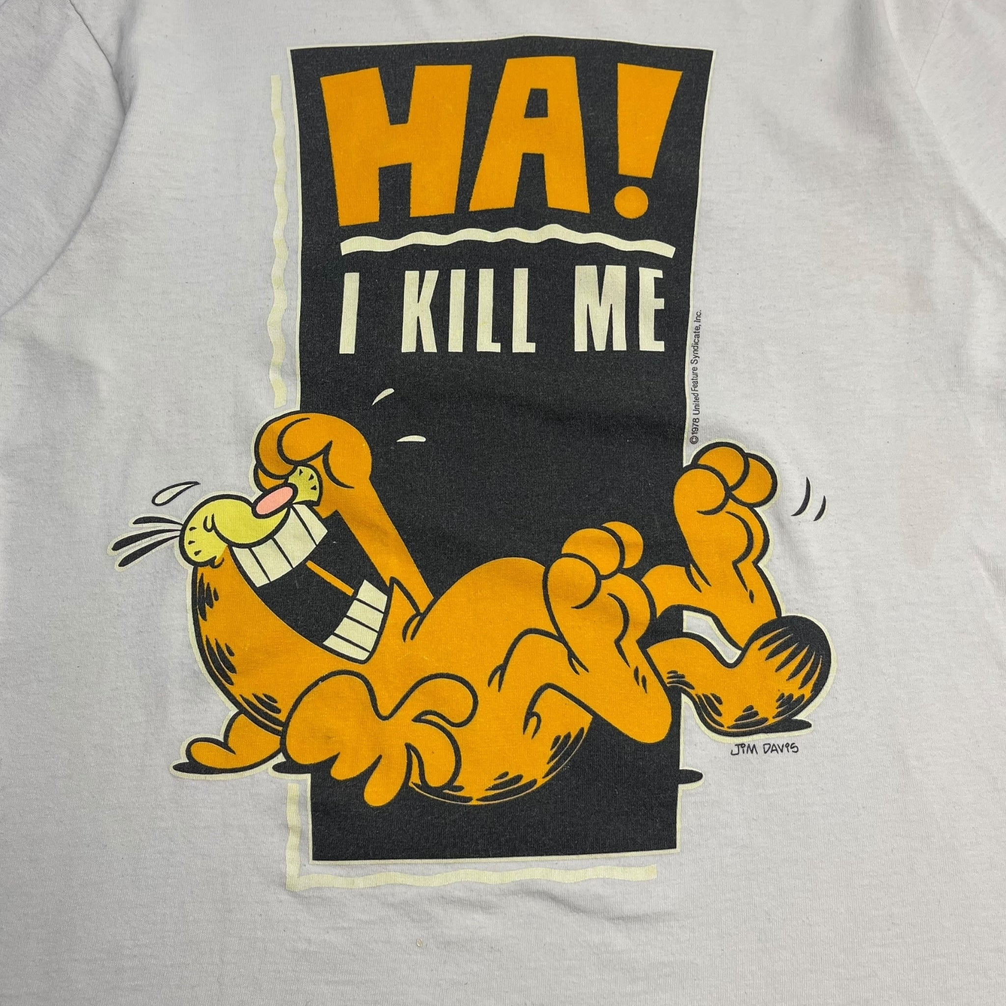 Vintage Garfield “Ha! I Kill Me” T-Shirt