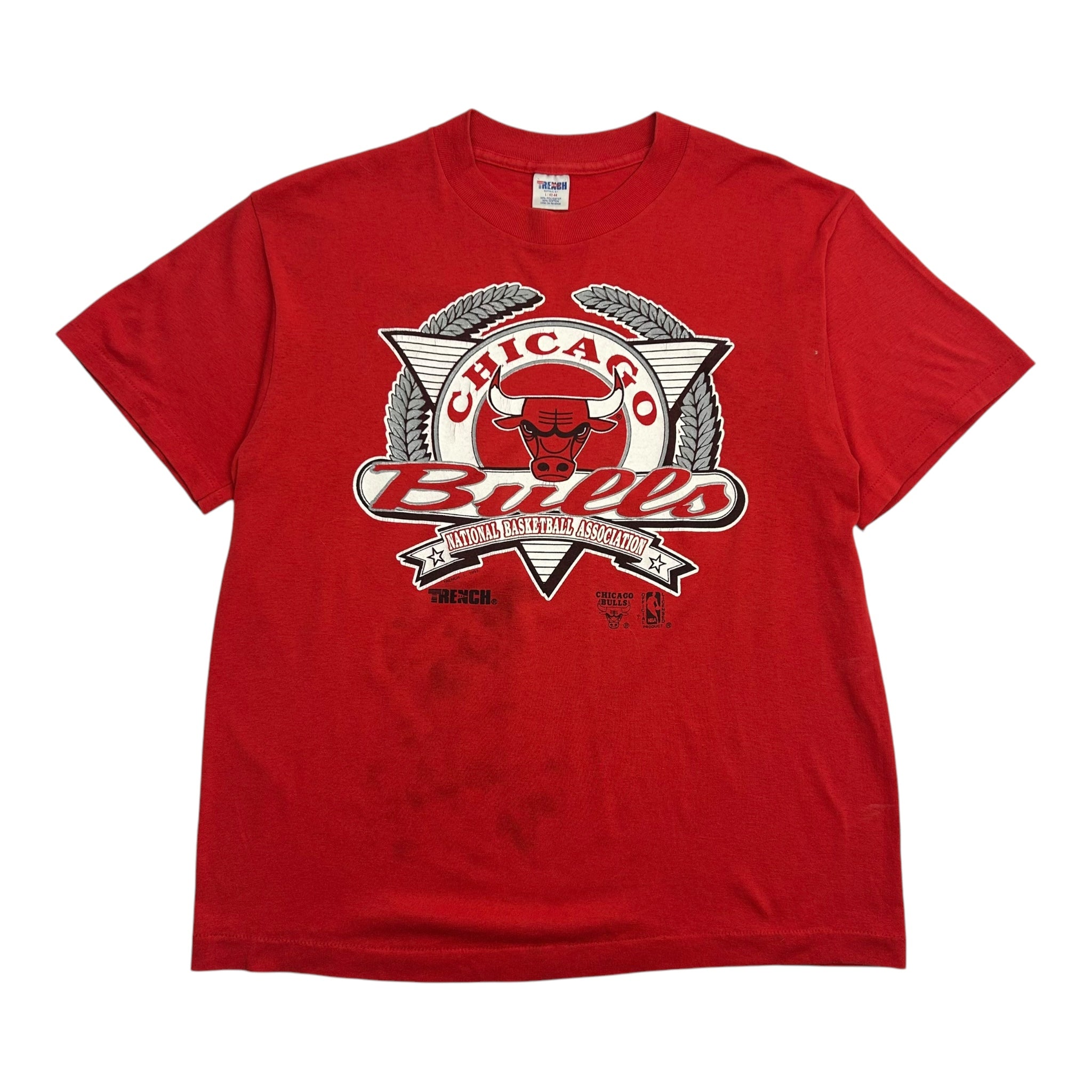 1992 Chicago Bulls Crest Tee Red