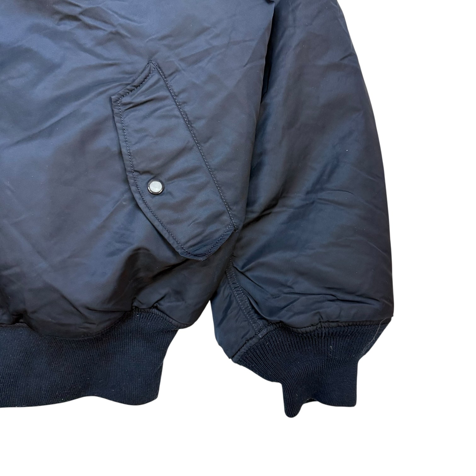 Vintage Alpha Industries Bomber Jacket Navy Blue
