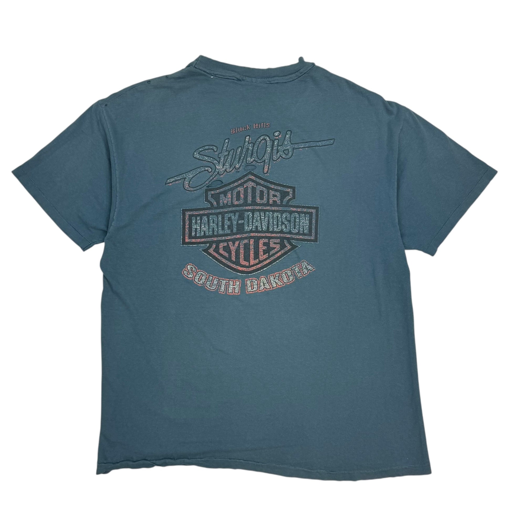 1996 Harley Davidson South Dakota Tee Blue