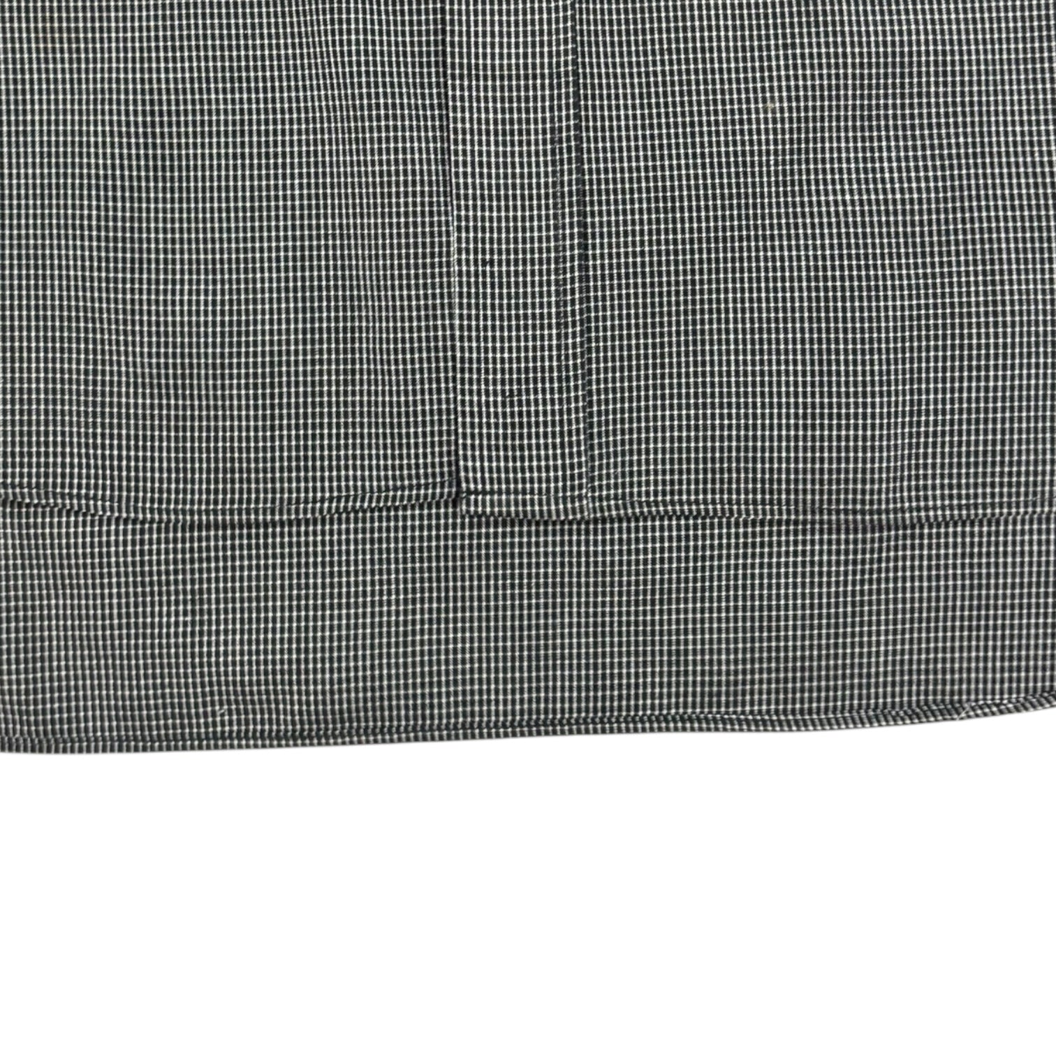 Christian Dior Grid Button-Up Dress Shirt Black