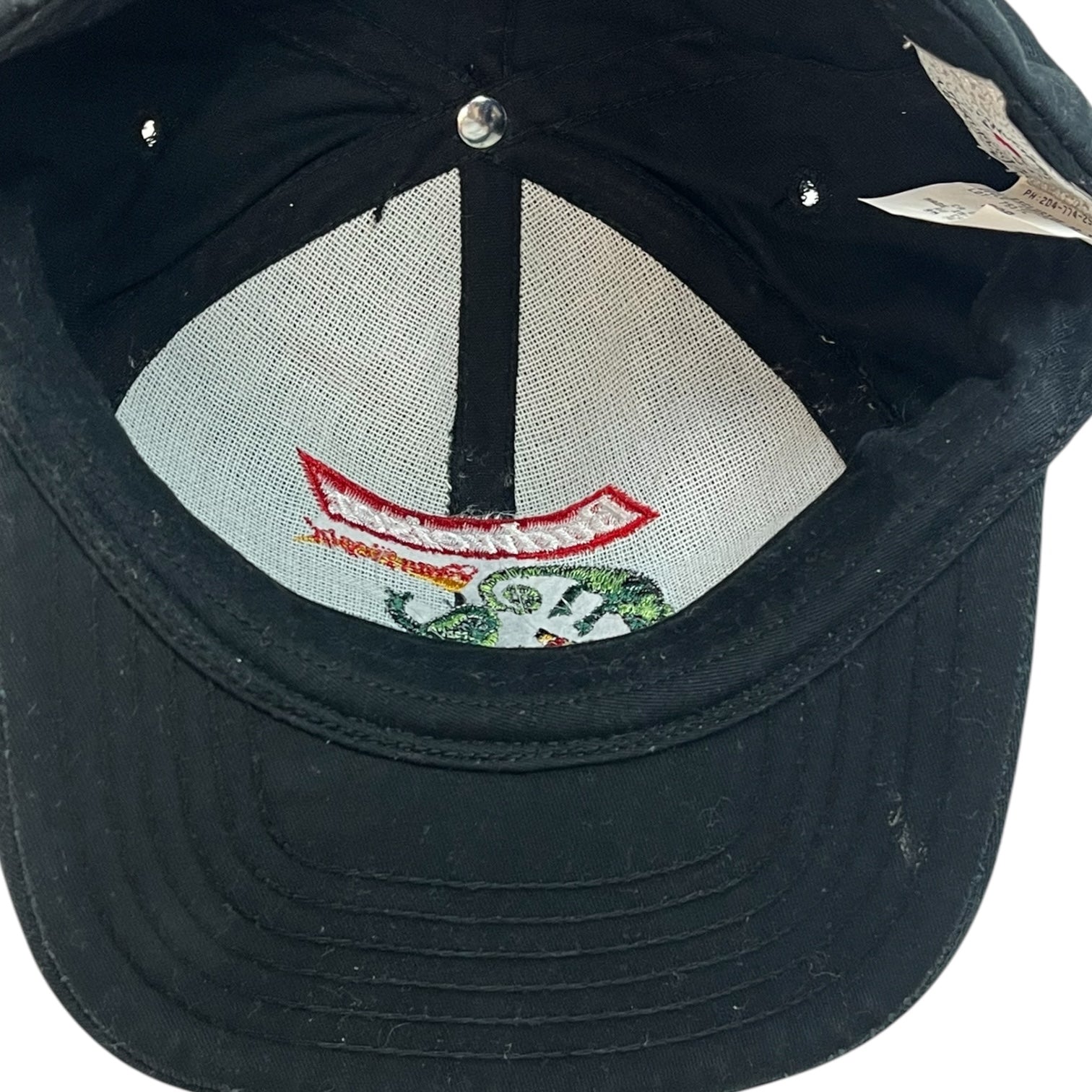 Vintage Budweiser Lizard Strap Back Black