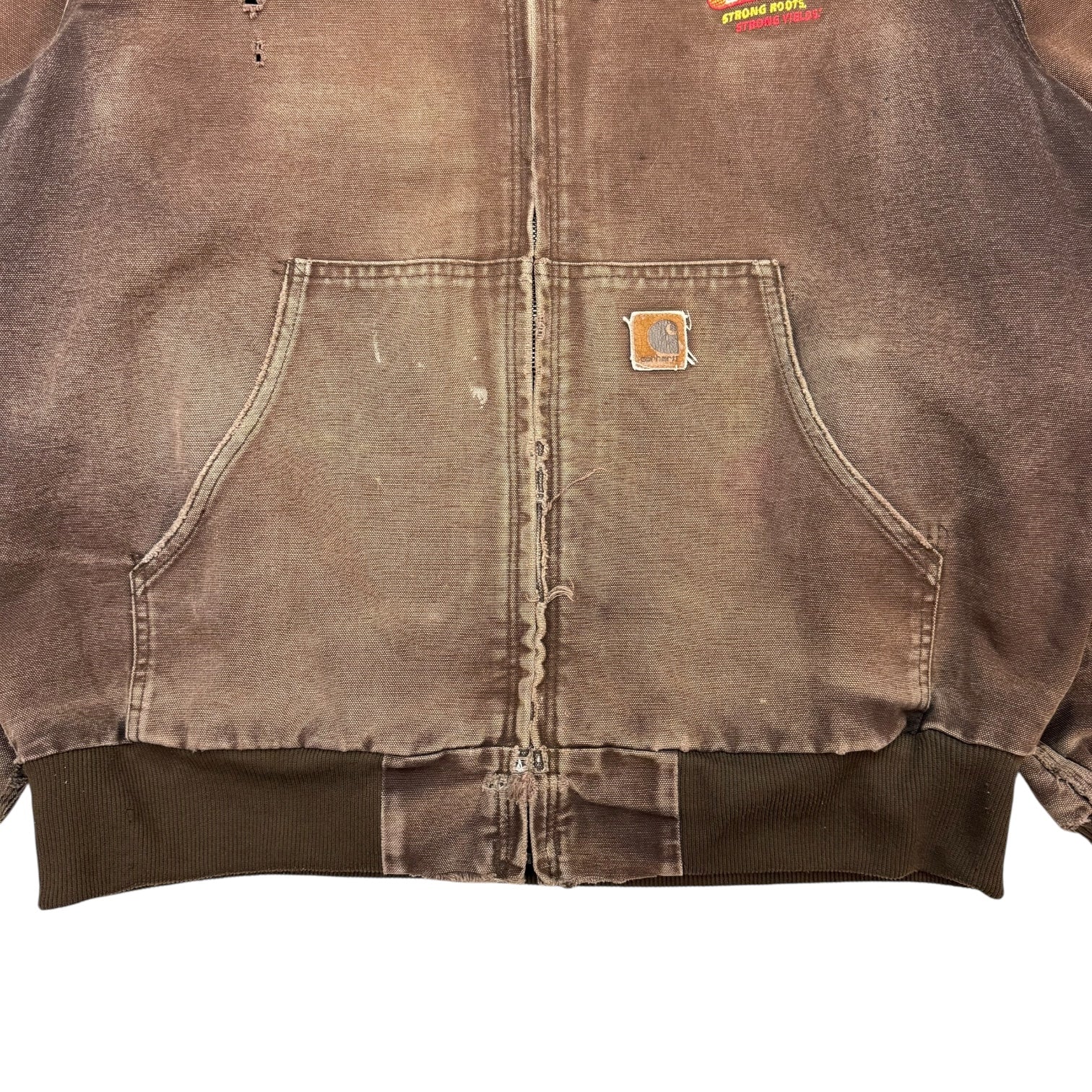 Vintage Carhartt Active Jacket Faded Dark Brown