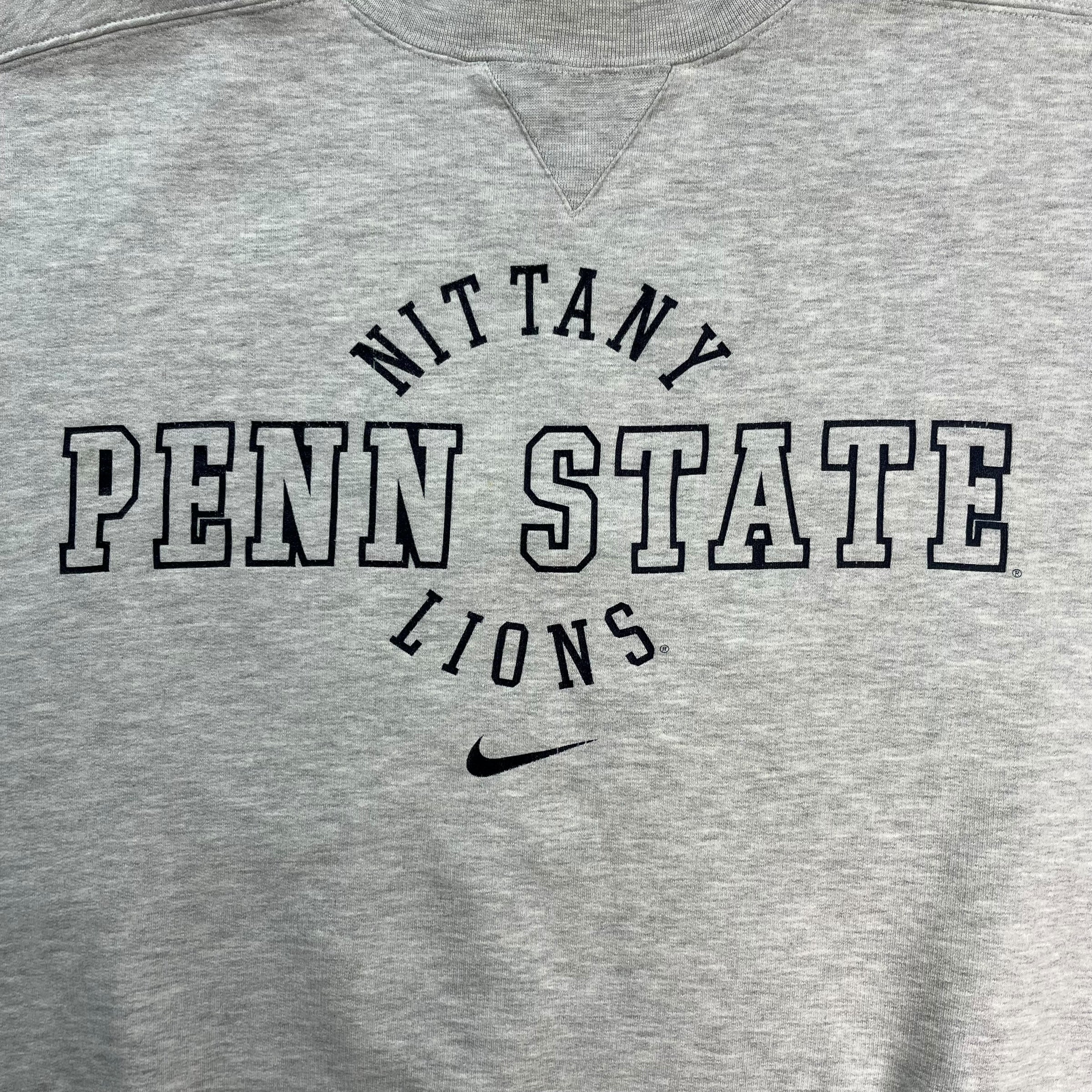 Vintage Nike Penn State Lions Crewneck Light Grey