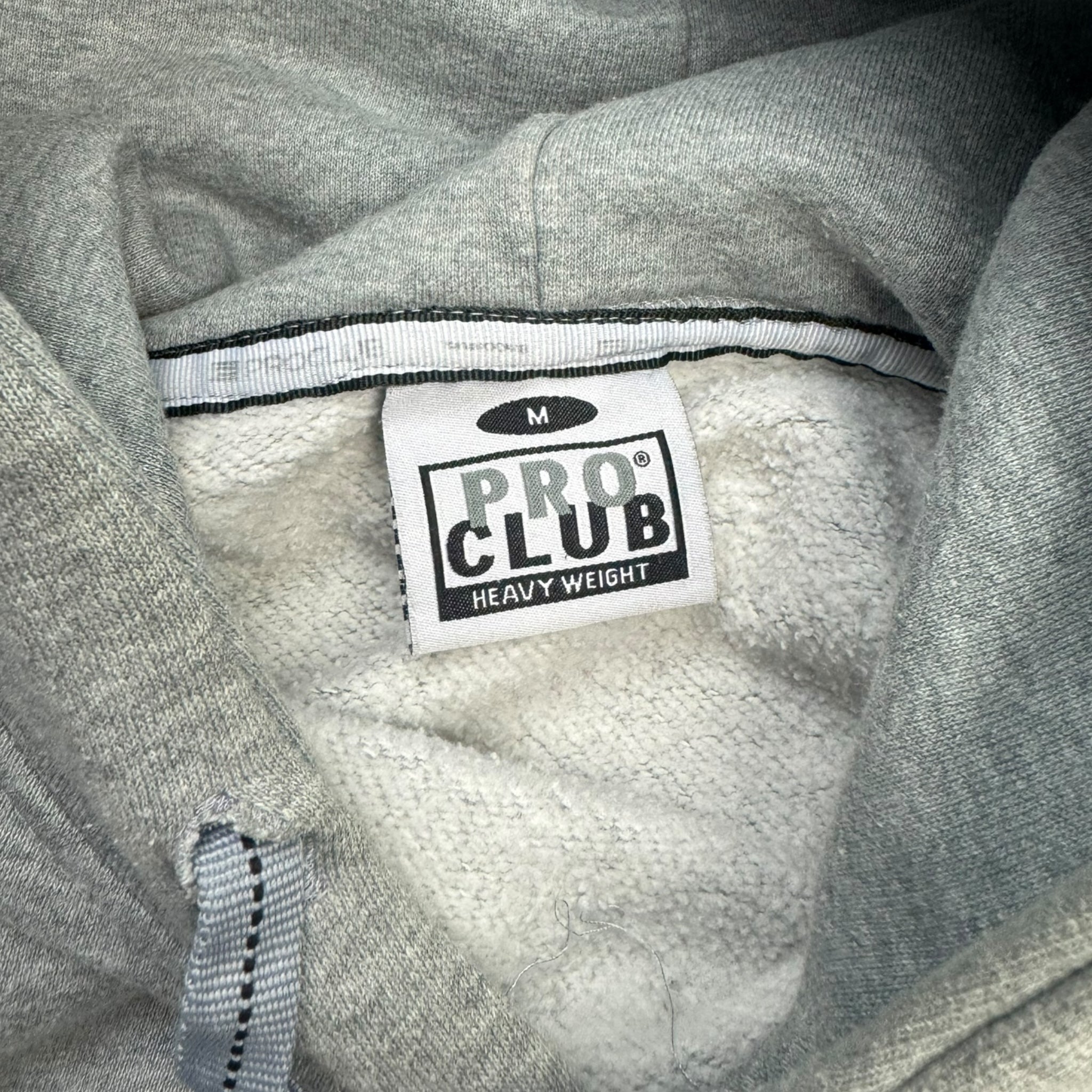 Y2K Pro Club Blank Hoodie Grey