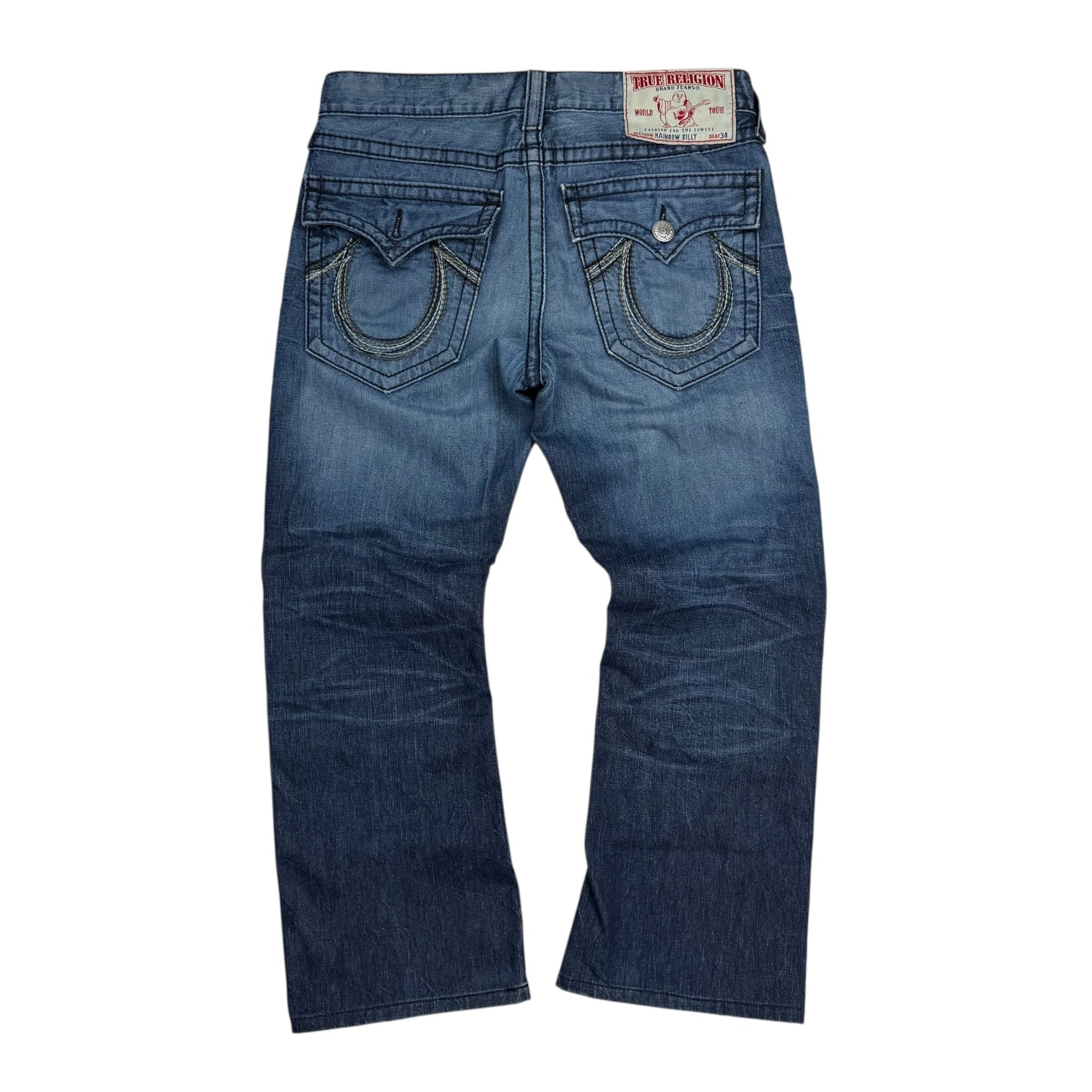 Vintage True Religion Rainbow Billy Denim Pants Dark Wash