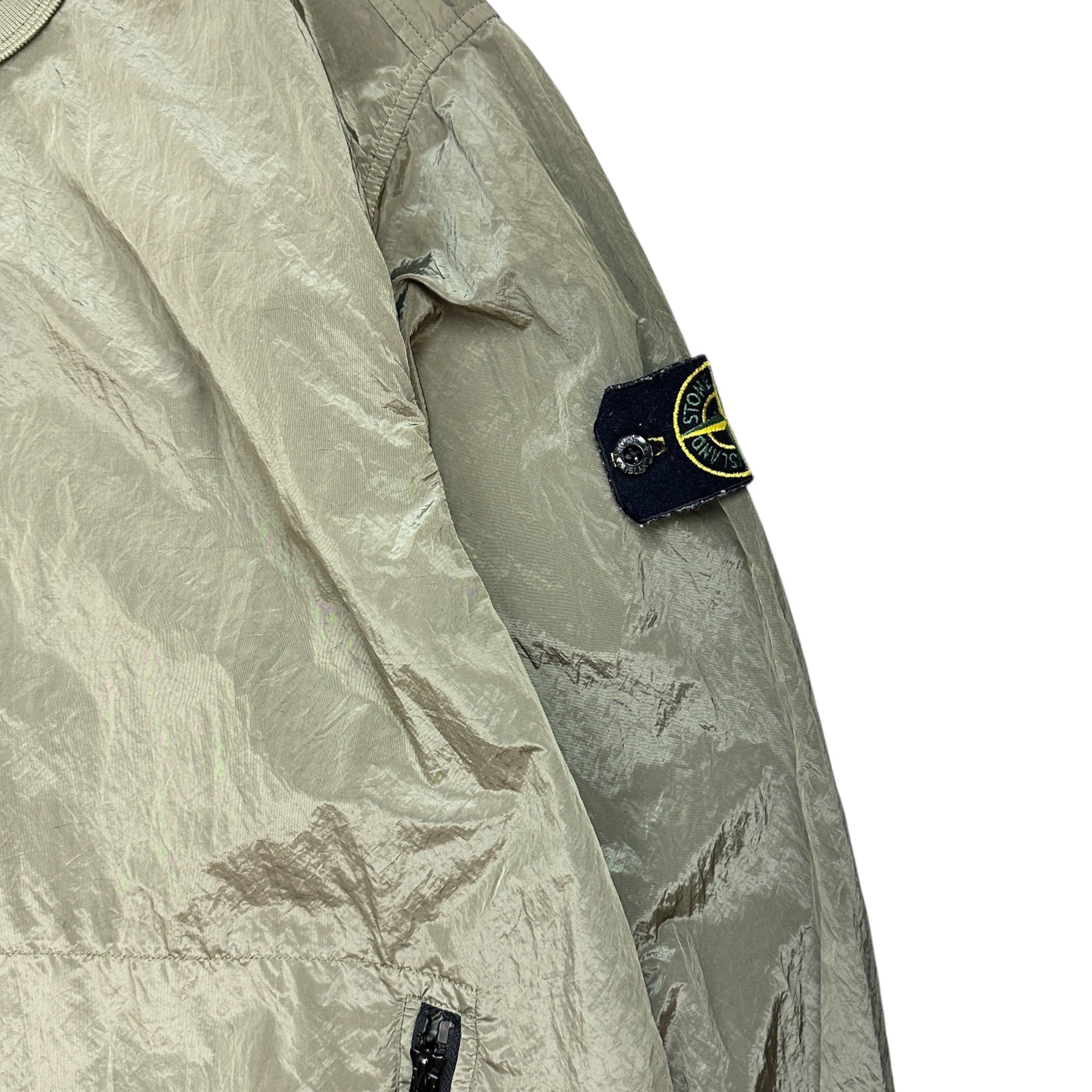 Stone Island Iridescent Nylon Pullover Olive