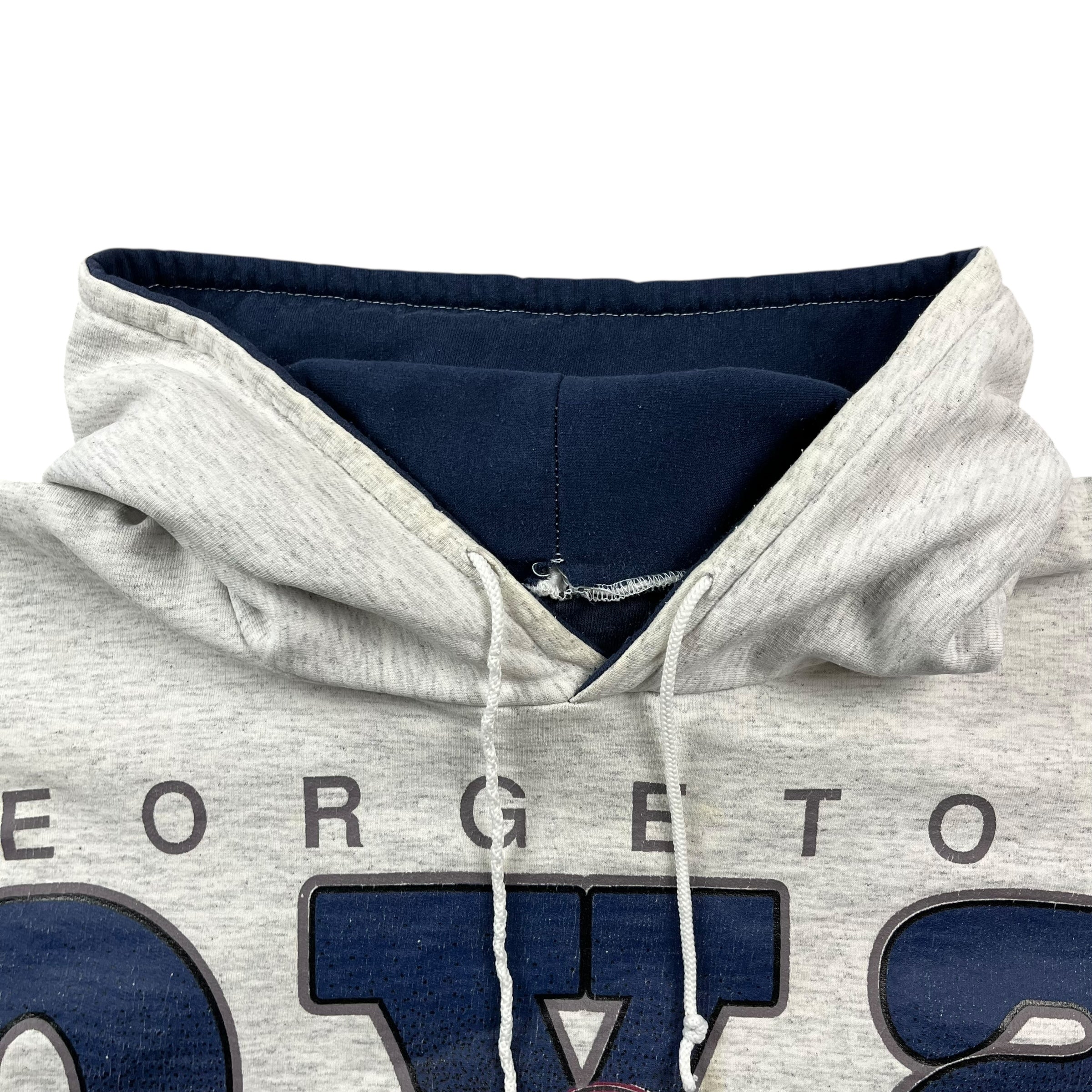 Vintage Georgetown Hoyas Hoodie Light Grey