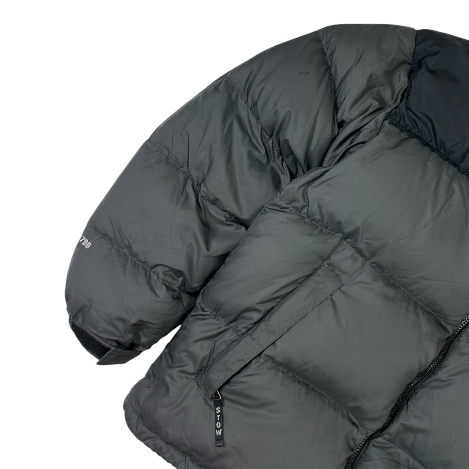 Vintage The North Face 700 Fill Nuptse Jacket Black/Charcoal