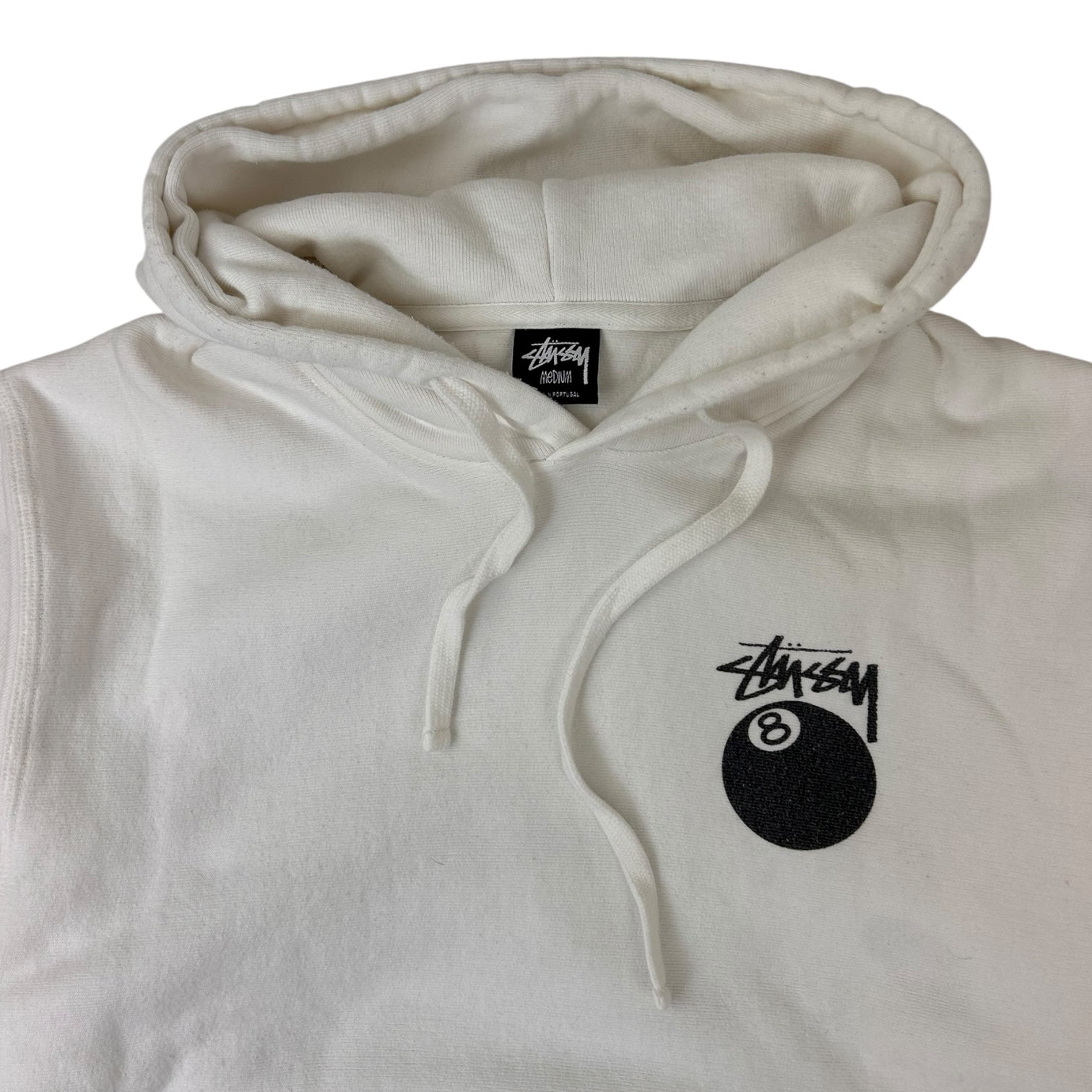 Stussy 8 Ball Hoodie White