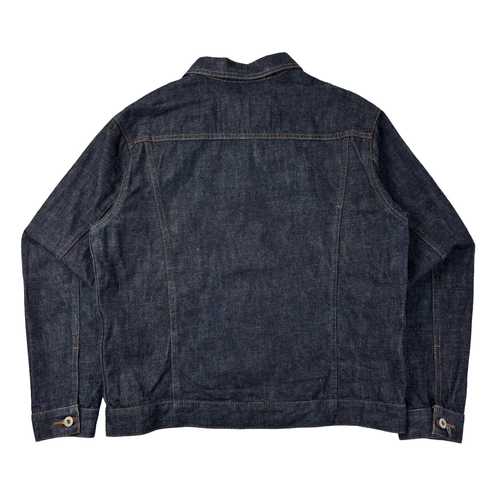 Naked & Famous Love And Peace Selvedge Denim Jacket Dark Wash
