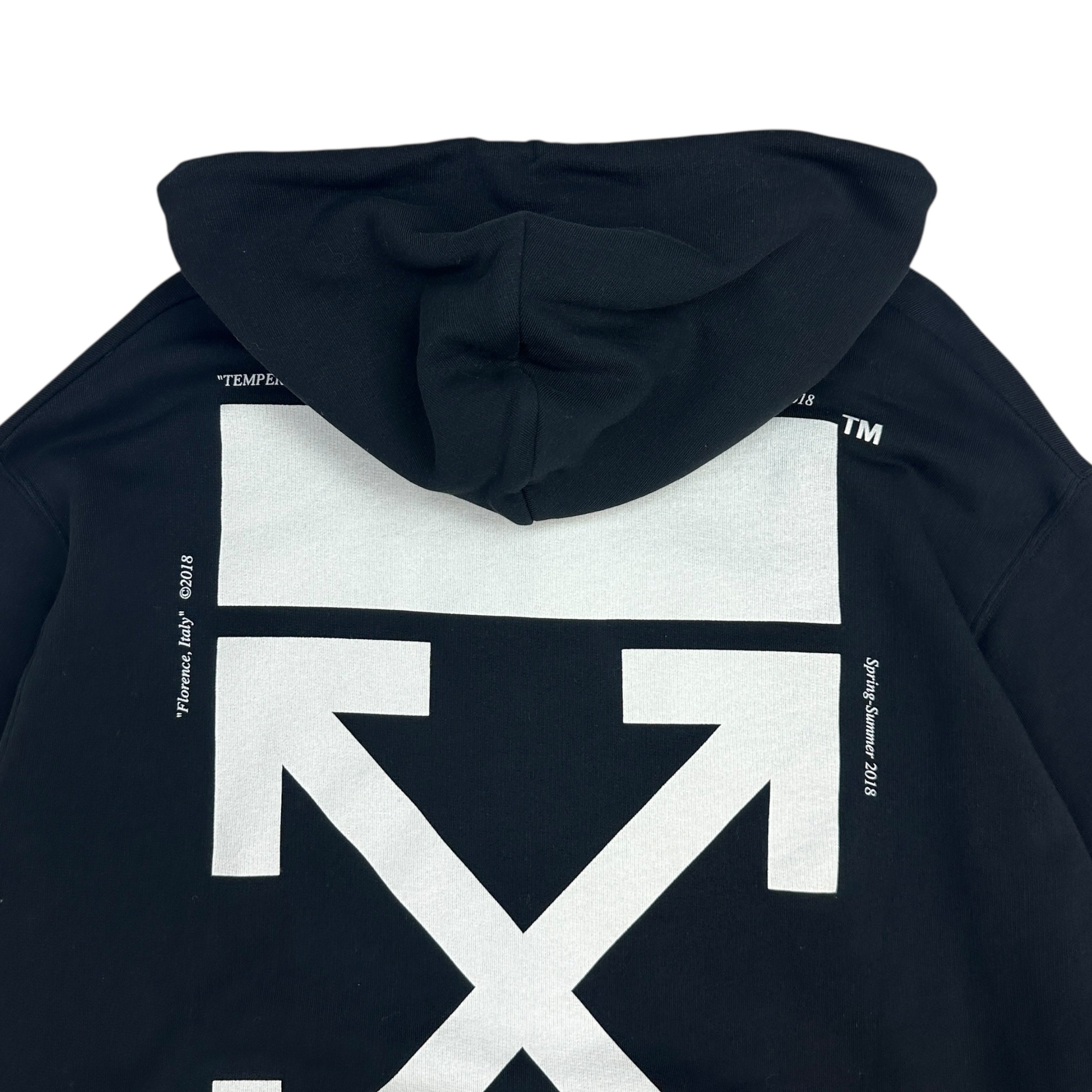 Off White Mona Lisa Arrows Hoodie Black/White
