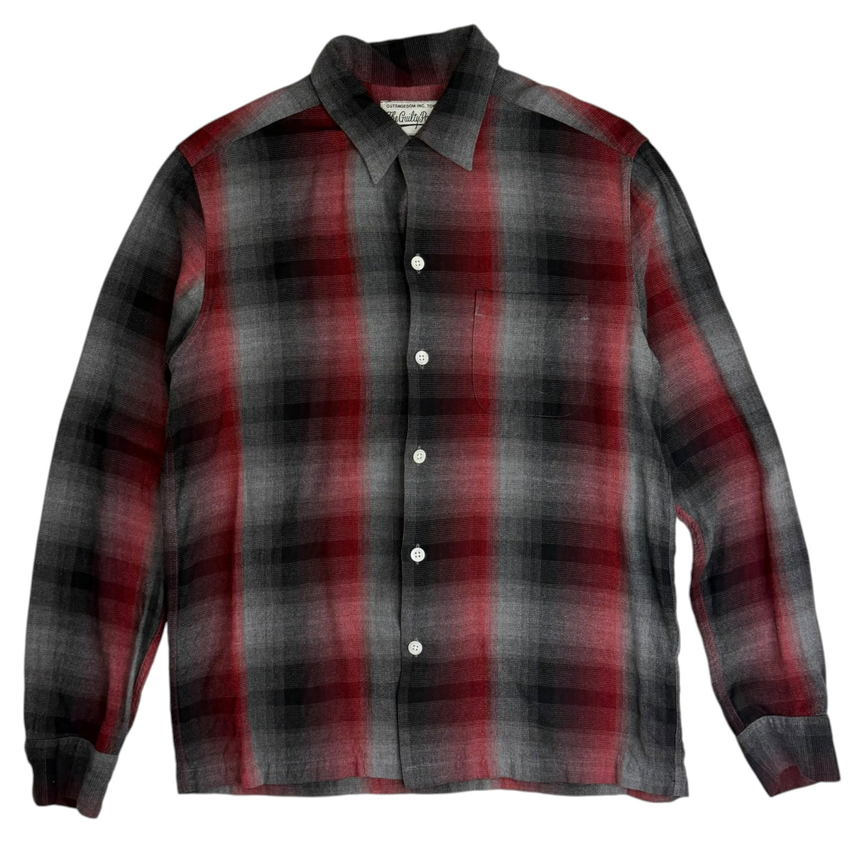 Wacko Maria The Guilty Parties Chainstitch Flannel Red