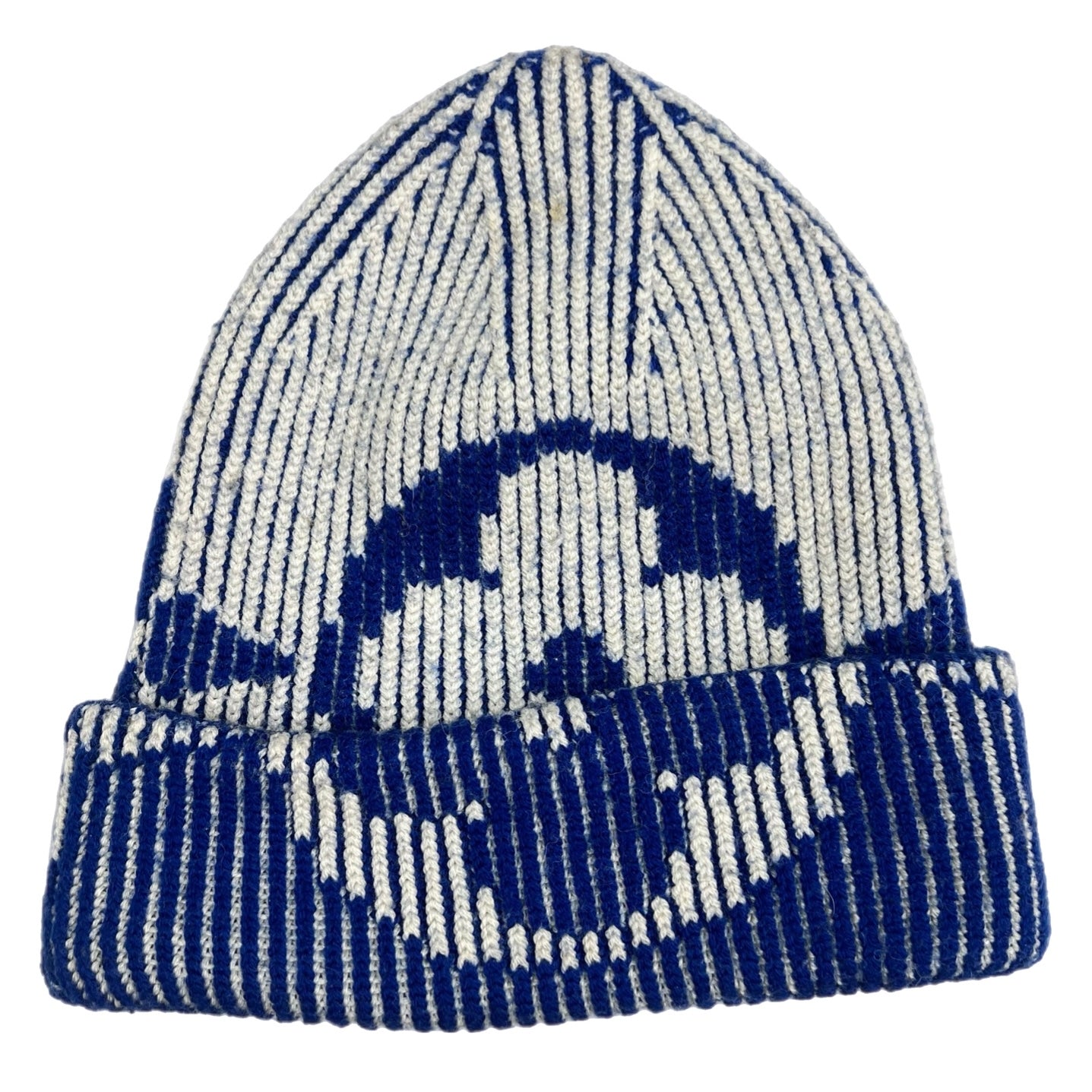 Louis Vuitton Rib Flower Knit Beanie Blue/White