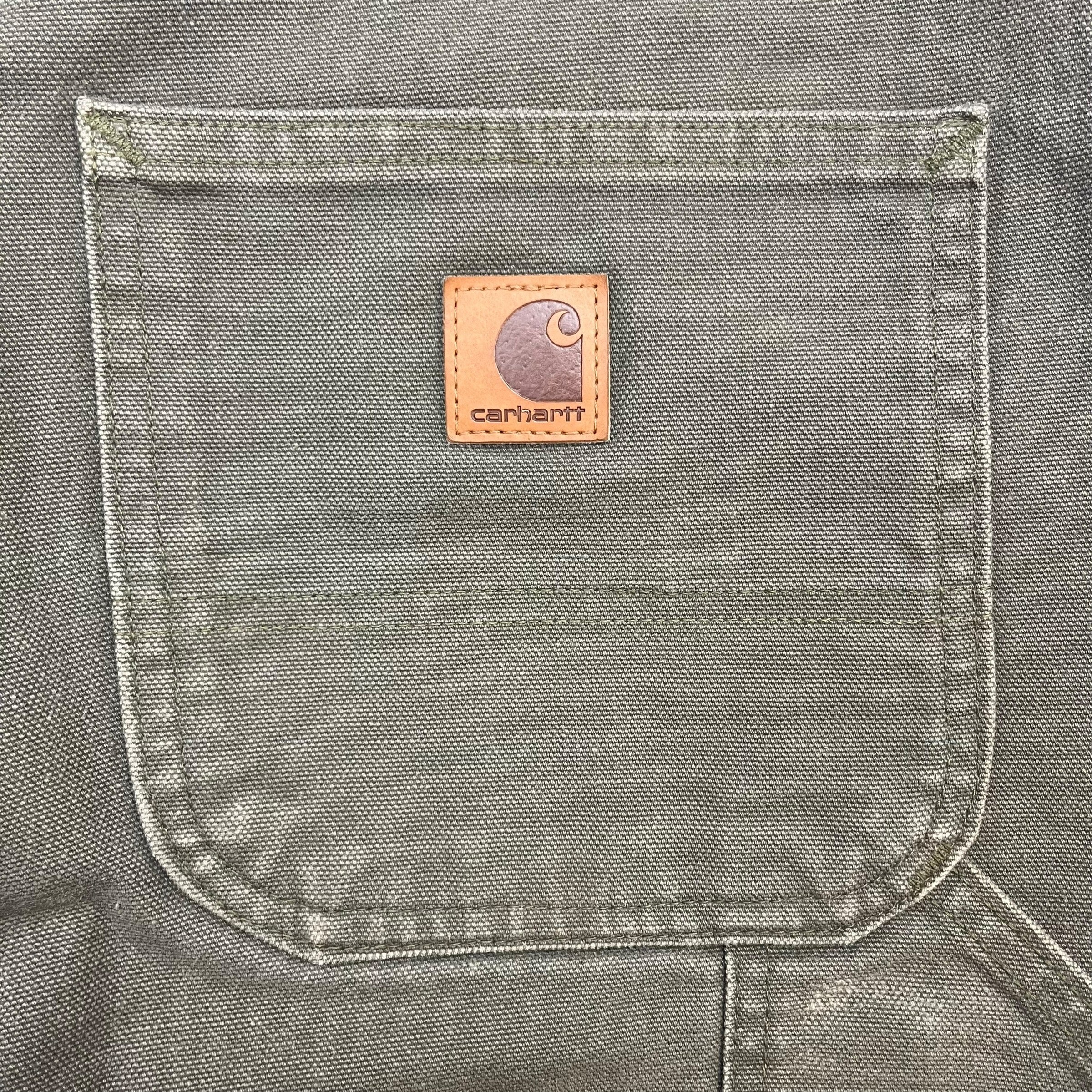 Vintage Carhartt Dungaree Denim Pants Green