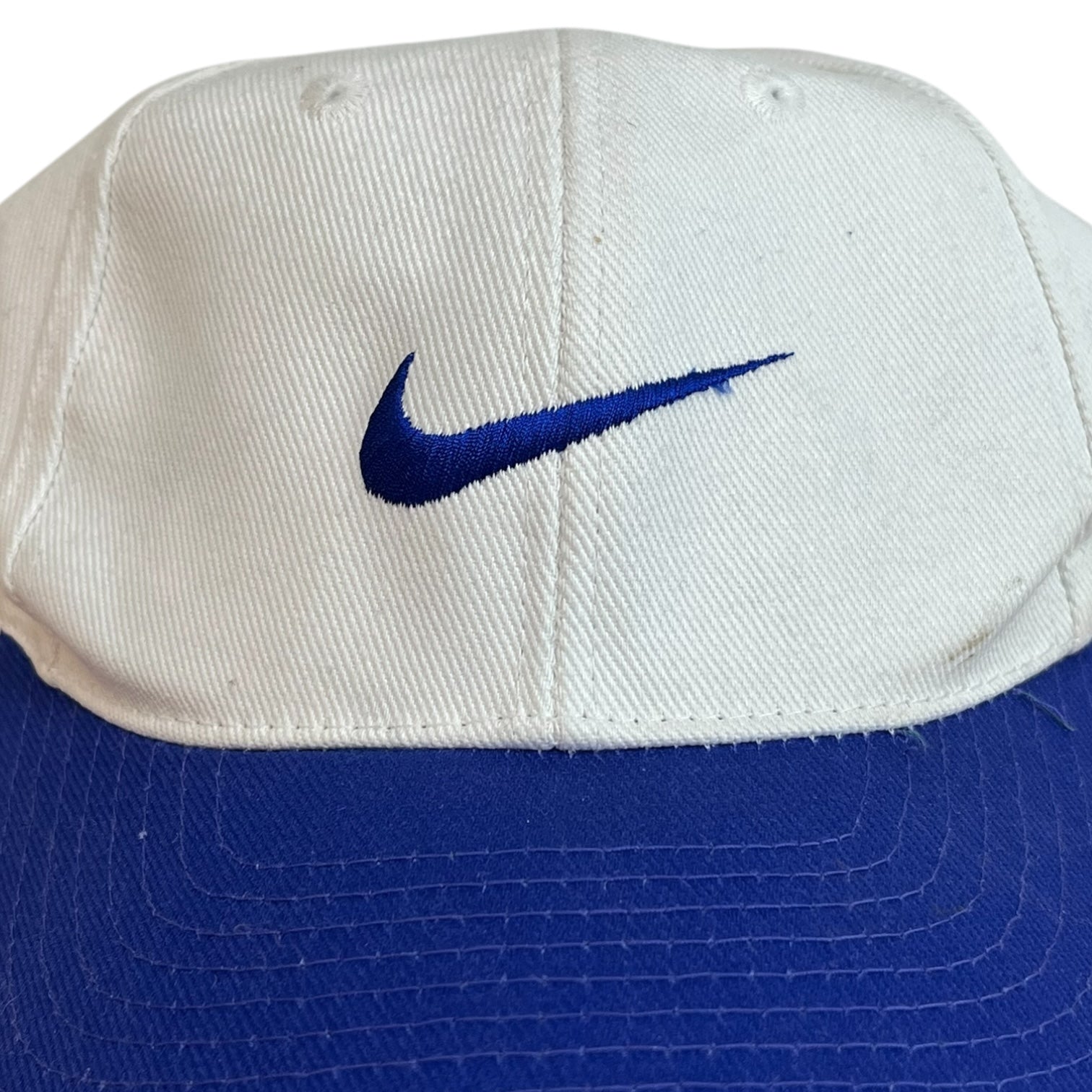 Vintage Nike SnapBack Hat White/Blue