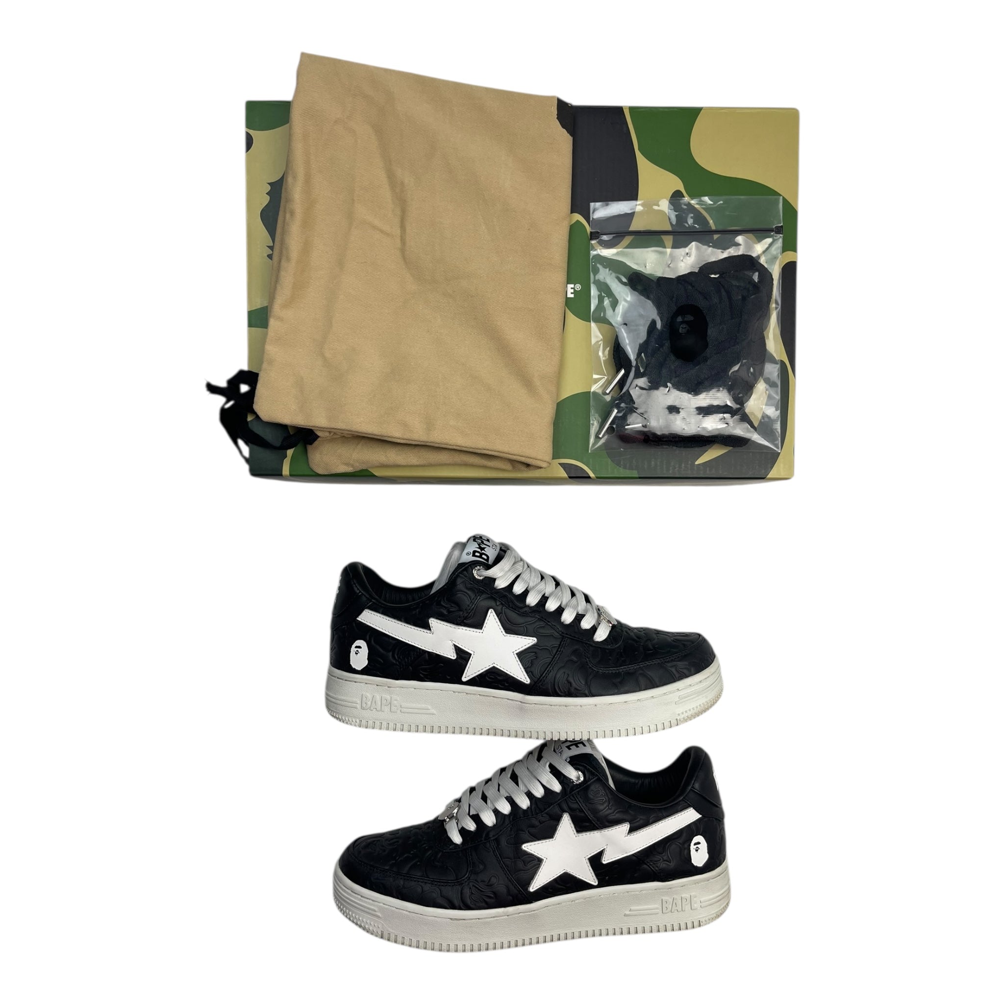 Bape Sta Low #3 Line Camo Black