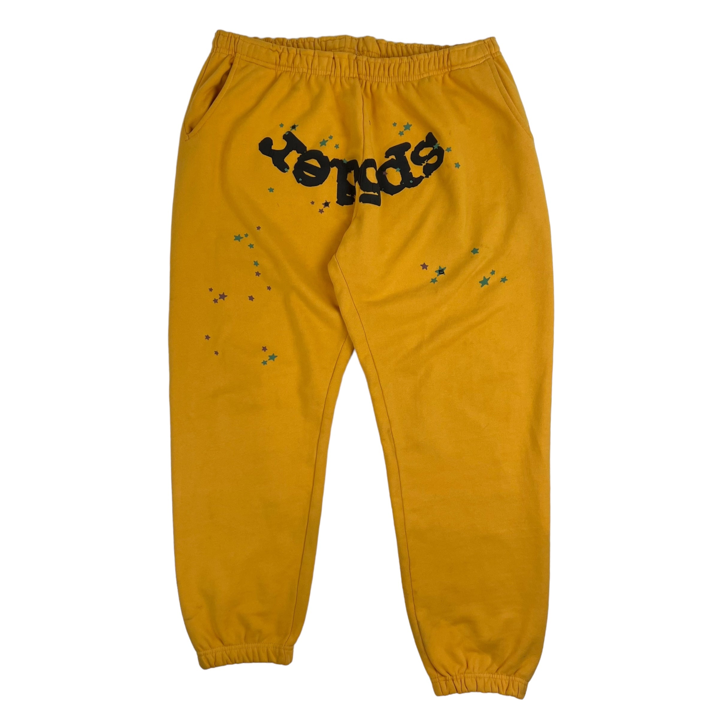 Sp5der Worldwide Sweatpants Yellow - Sp5der Sweatpants