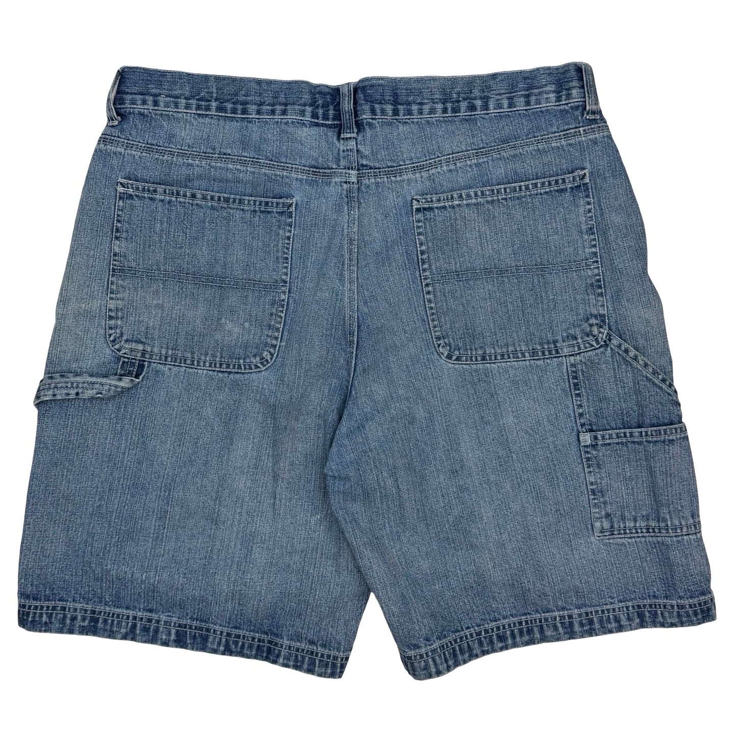 Vintage Urban Star Denim Carpenter Shorts Blue