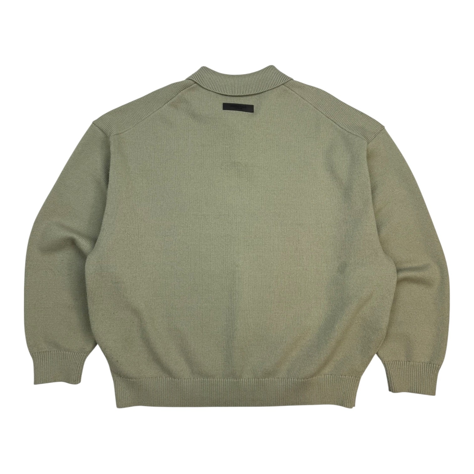 Fear Of God Essentials Knit L/S Polo Seafoam