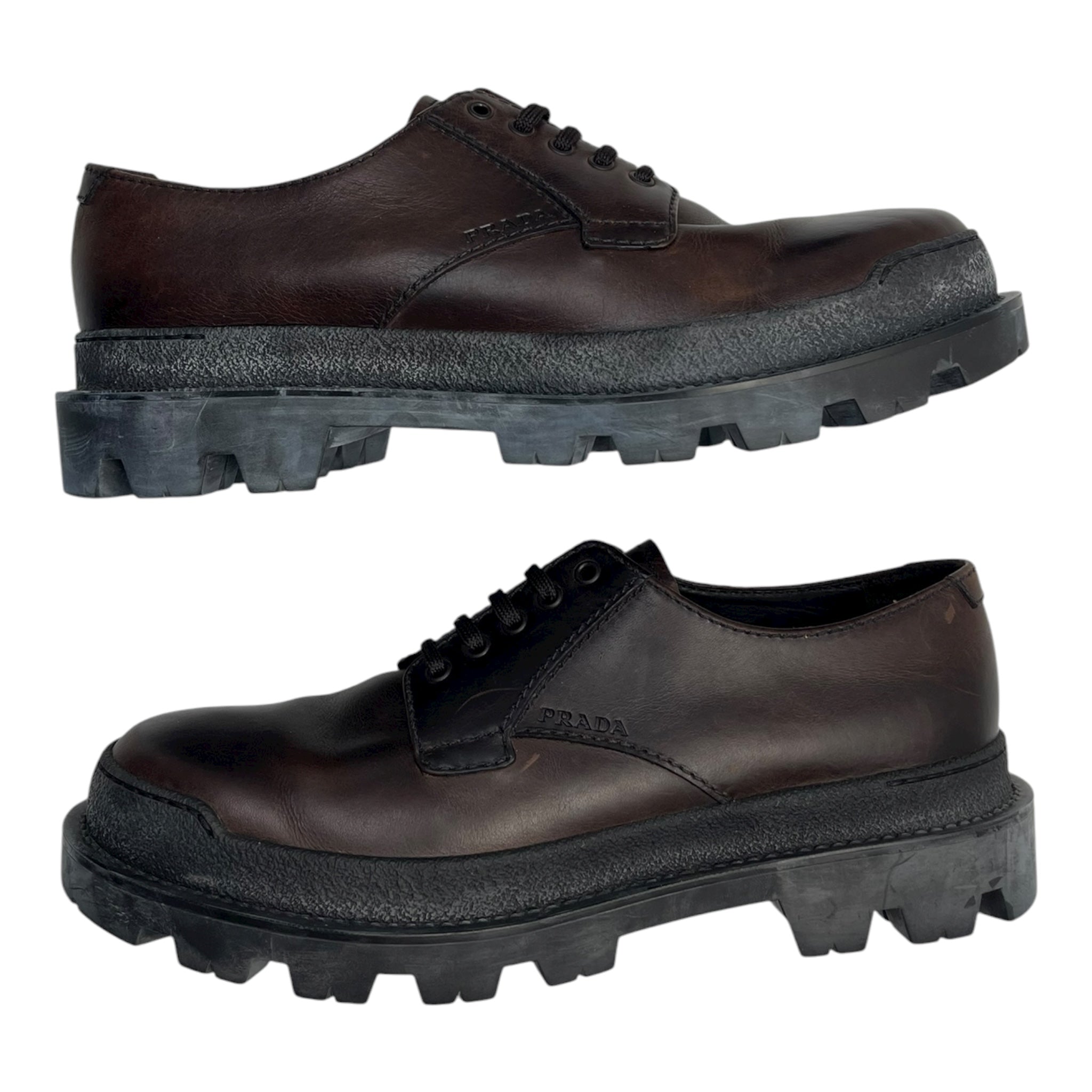 Prada Chocolate Lace Up (Used)