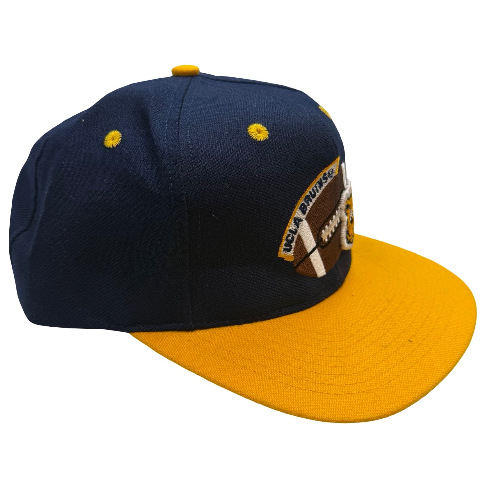 Vintage UCLA Bruins Bear Snapback Navy/Yellow